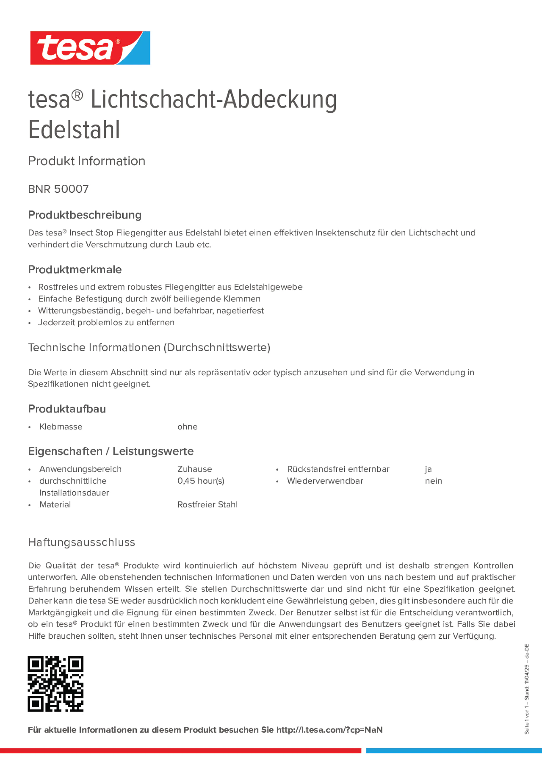 Product information_tesa® 50007_de-DE