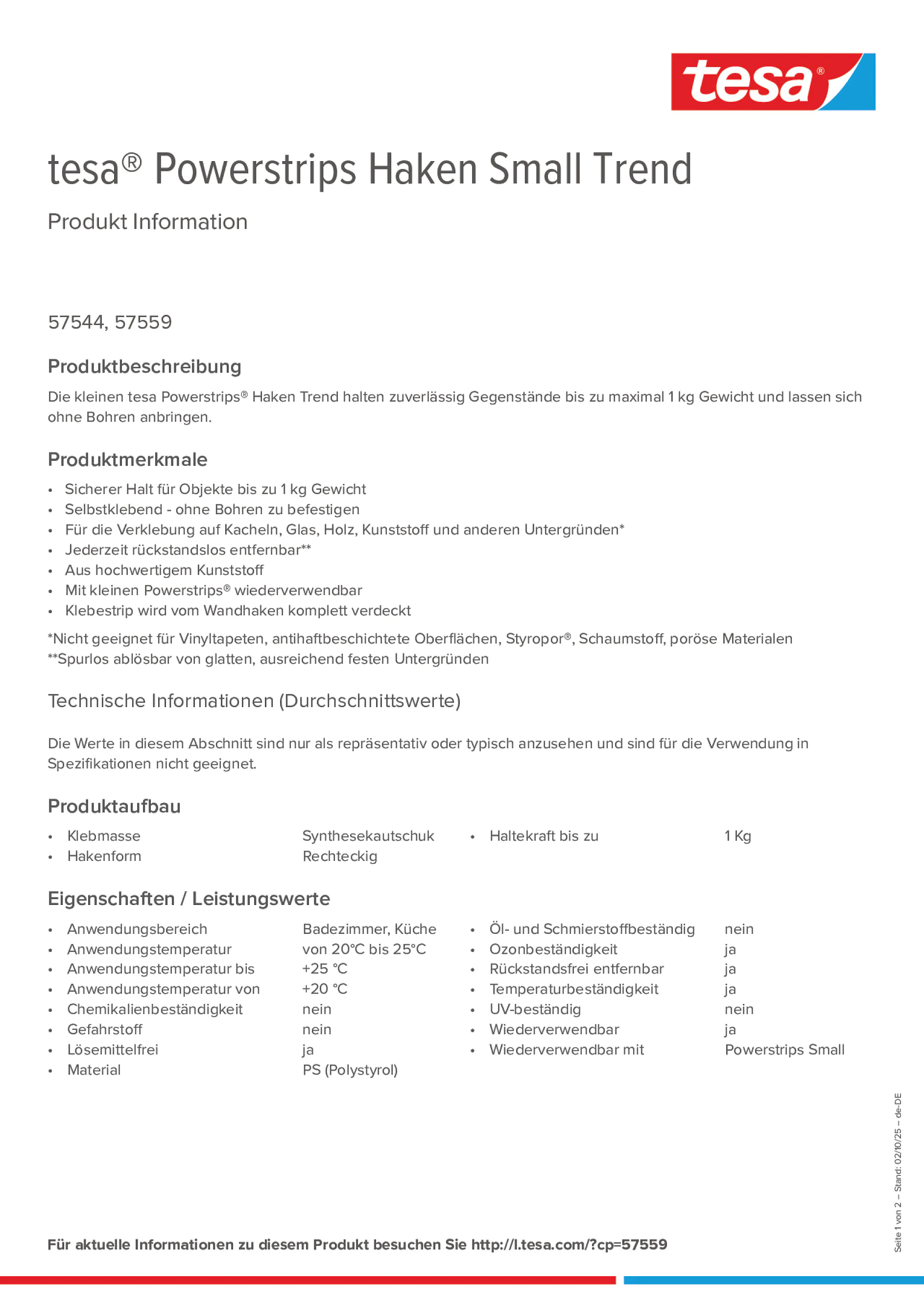 Product information_tesa® Powerstrips 57544_de-DE