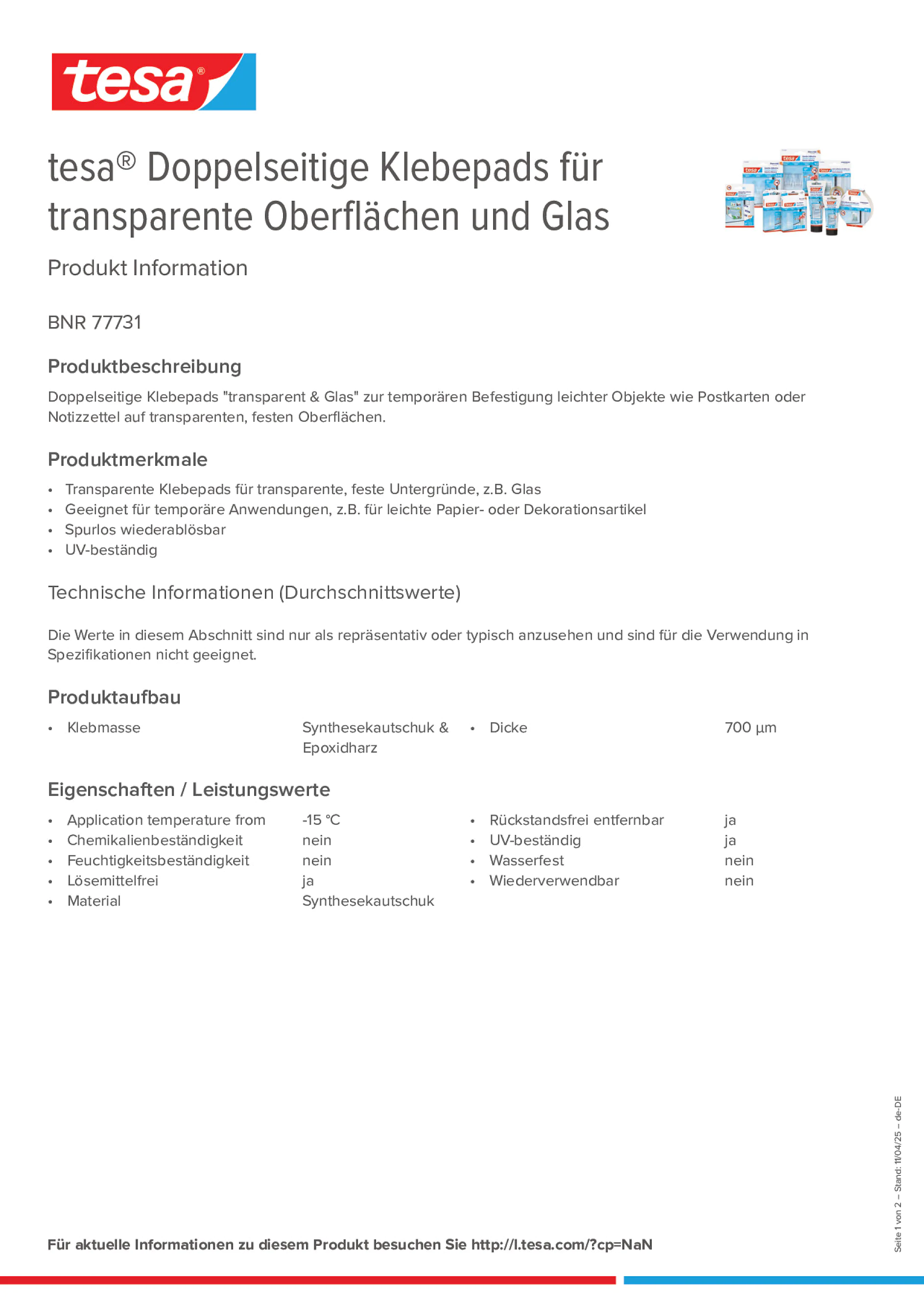 Product information_tesa® 77731_de-DE