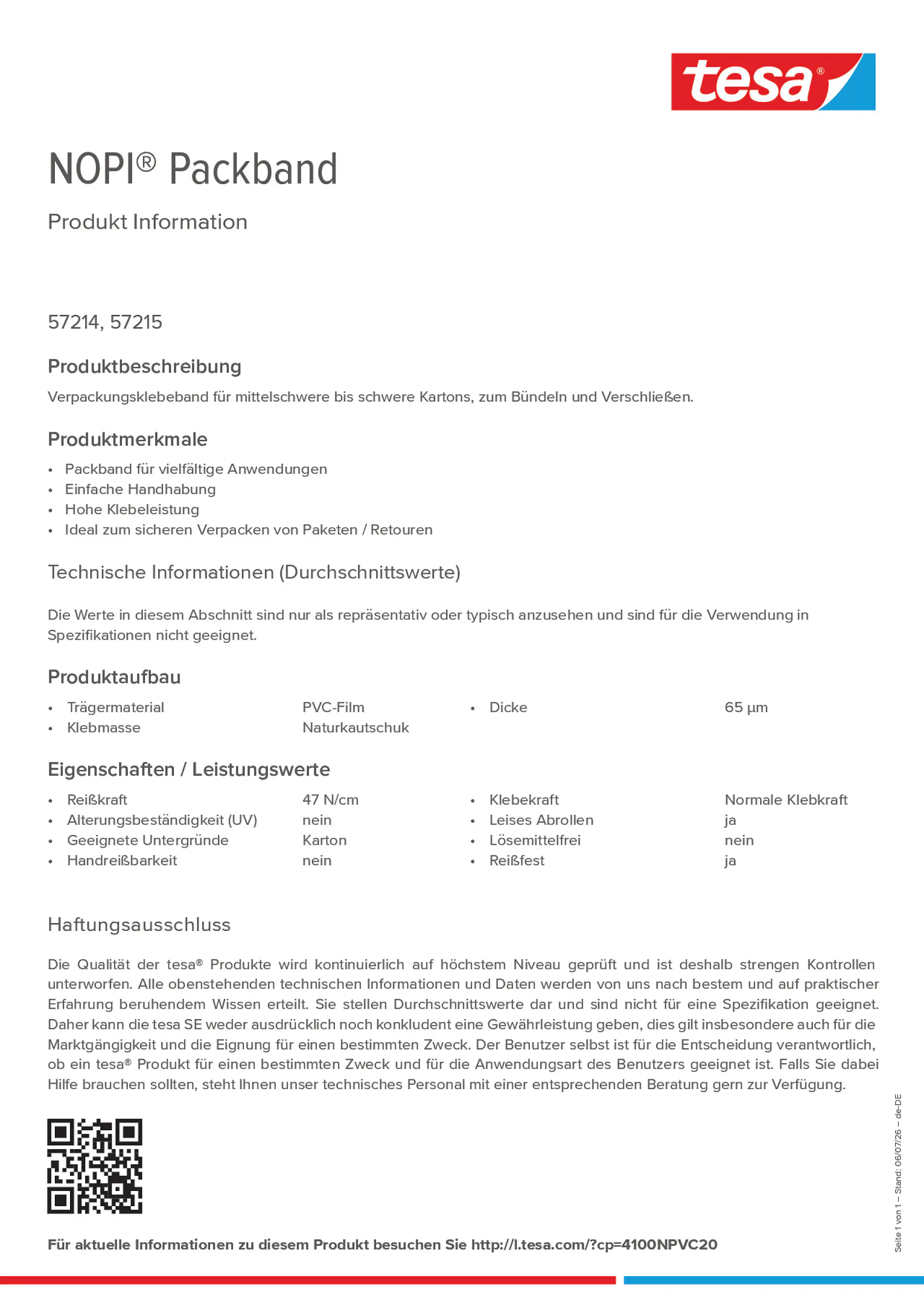 Product information_NOPI® 4100NPVC20_de-DE
