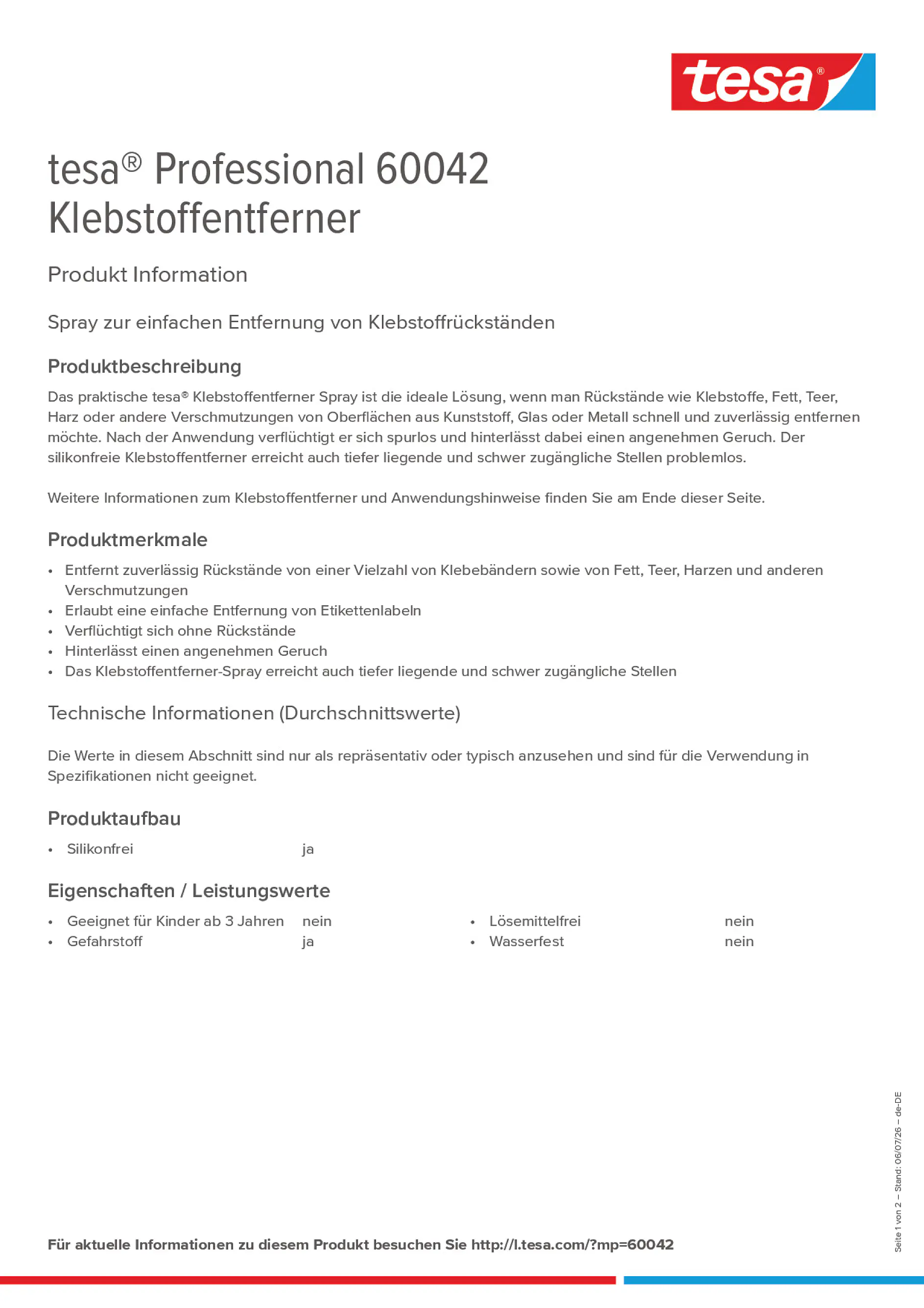 Product information_tesa® Professional 60042_de-DE