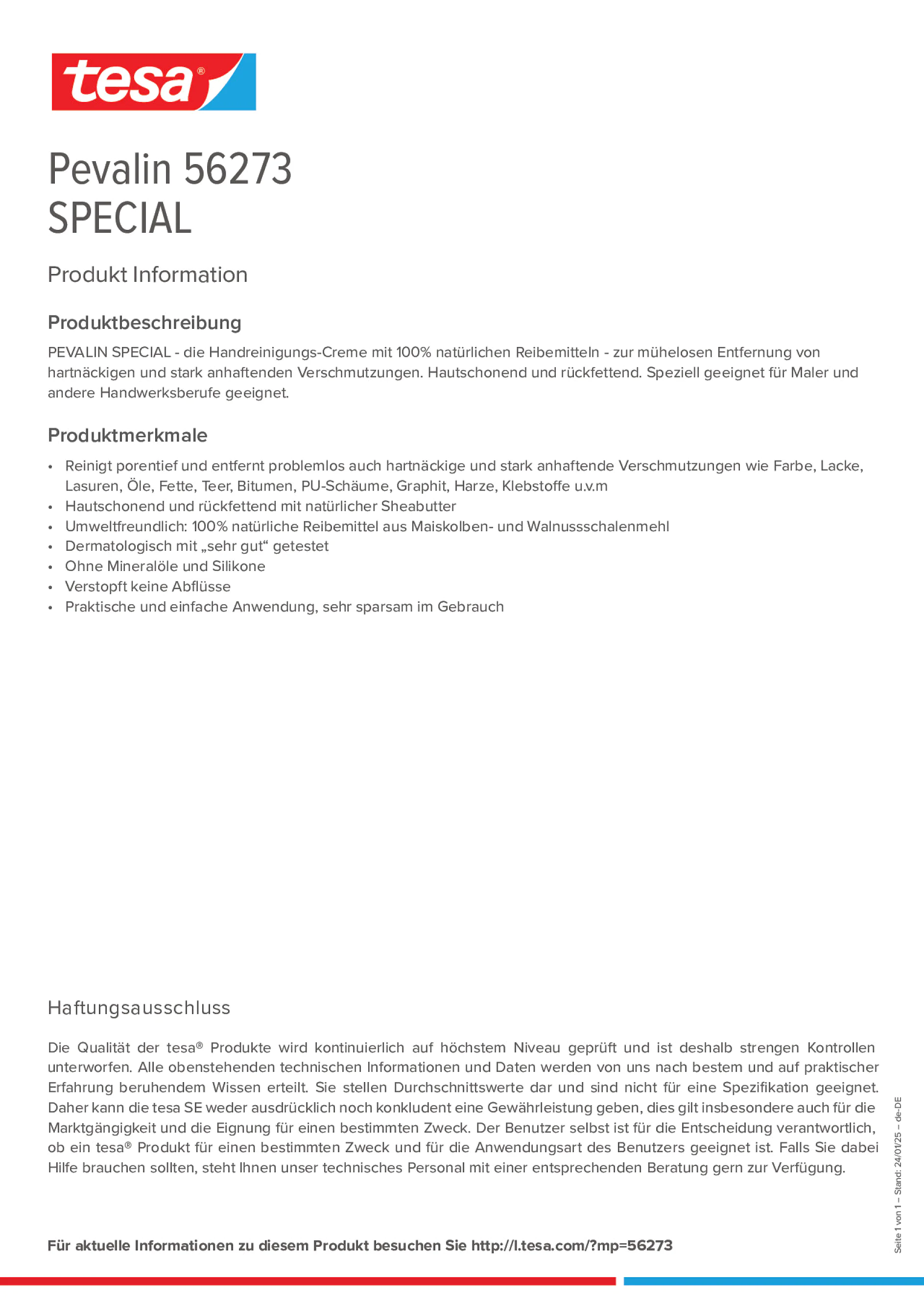 Product information_Pevalin 56273_de-DE