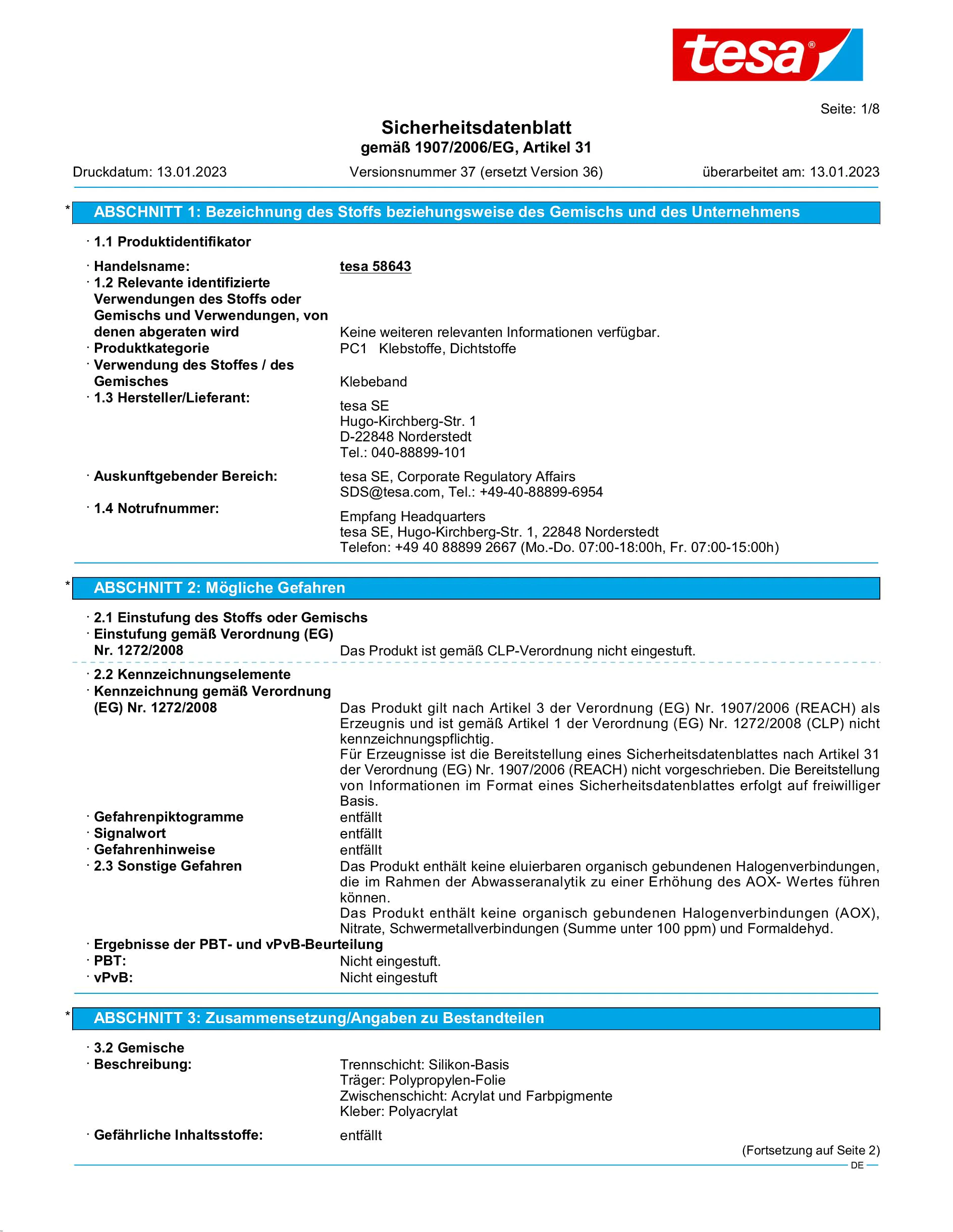 Safety data sheet_tesapack® 58643_de-DE_v37