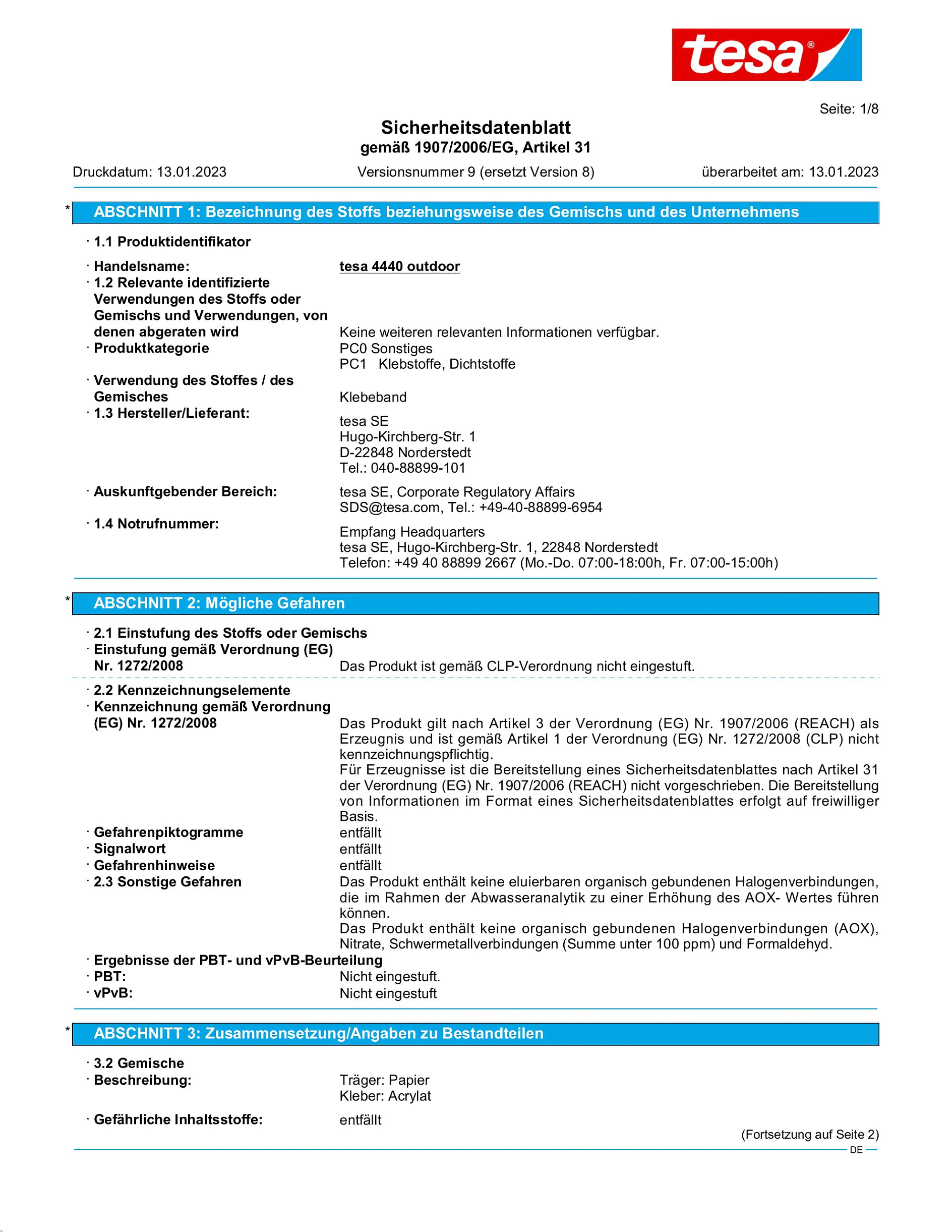 Safety data sheet_tesa® Professional 04440_de-DE_v9