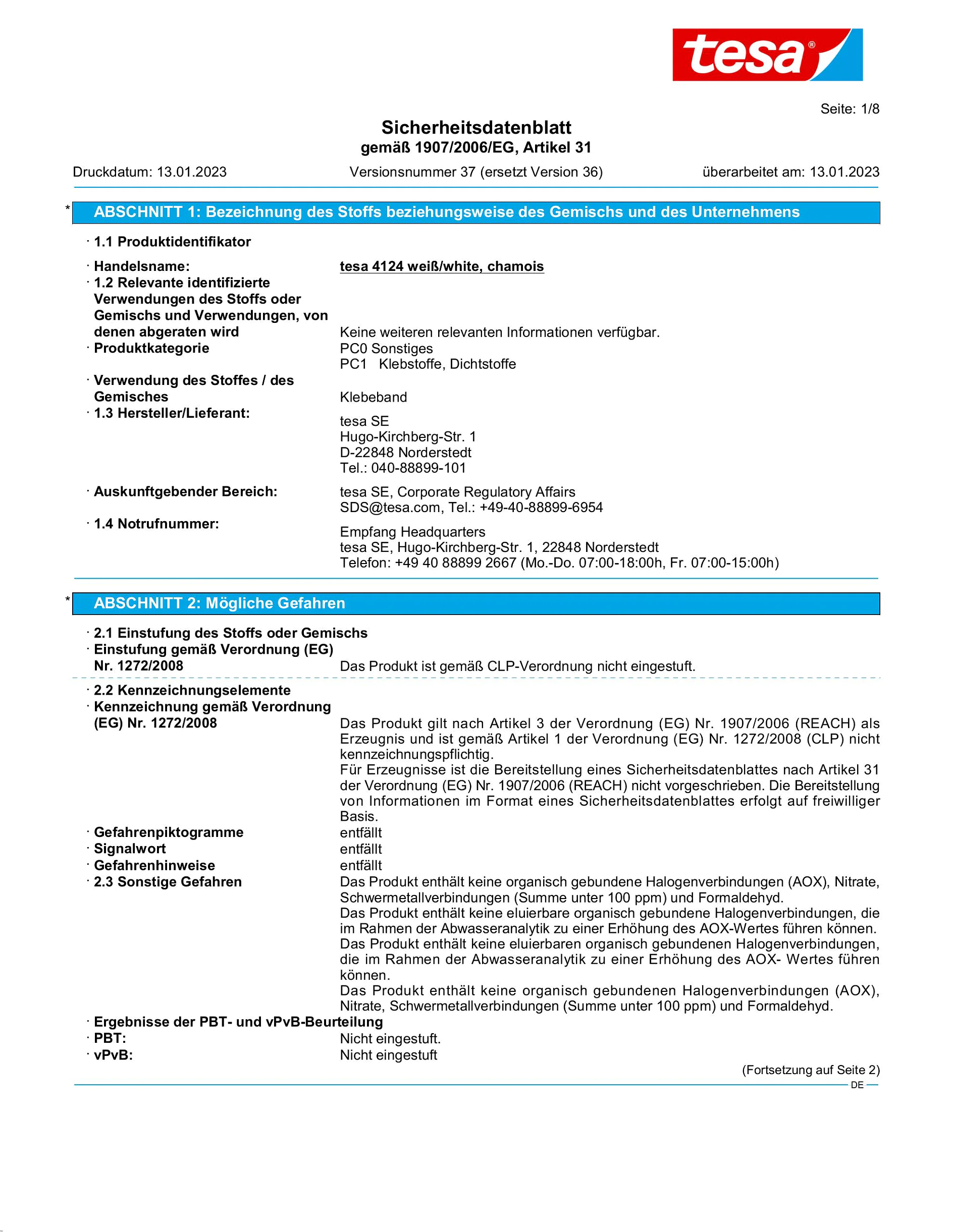 Safety data sheet_tesa® 4124_de-DE_v37