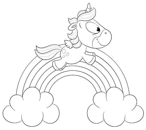 Regenbogen Ausmalbilder – Kostenlose Malvorlagen zum Ausdrucken