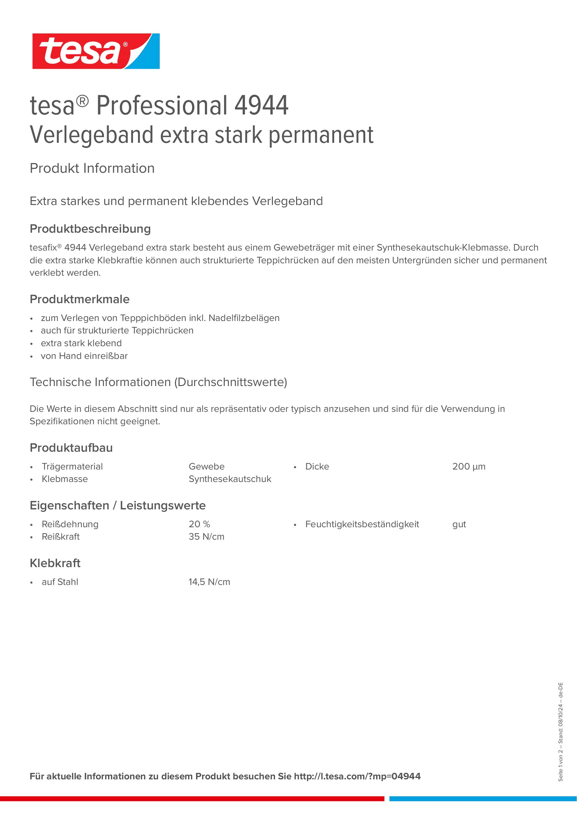 Product information_tesa® Professional 04944_de-DE