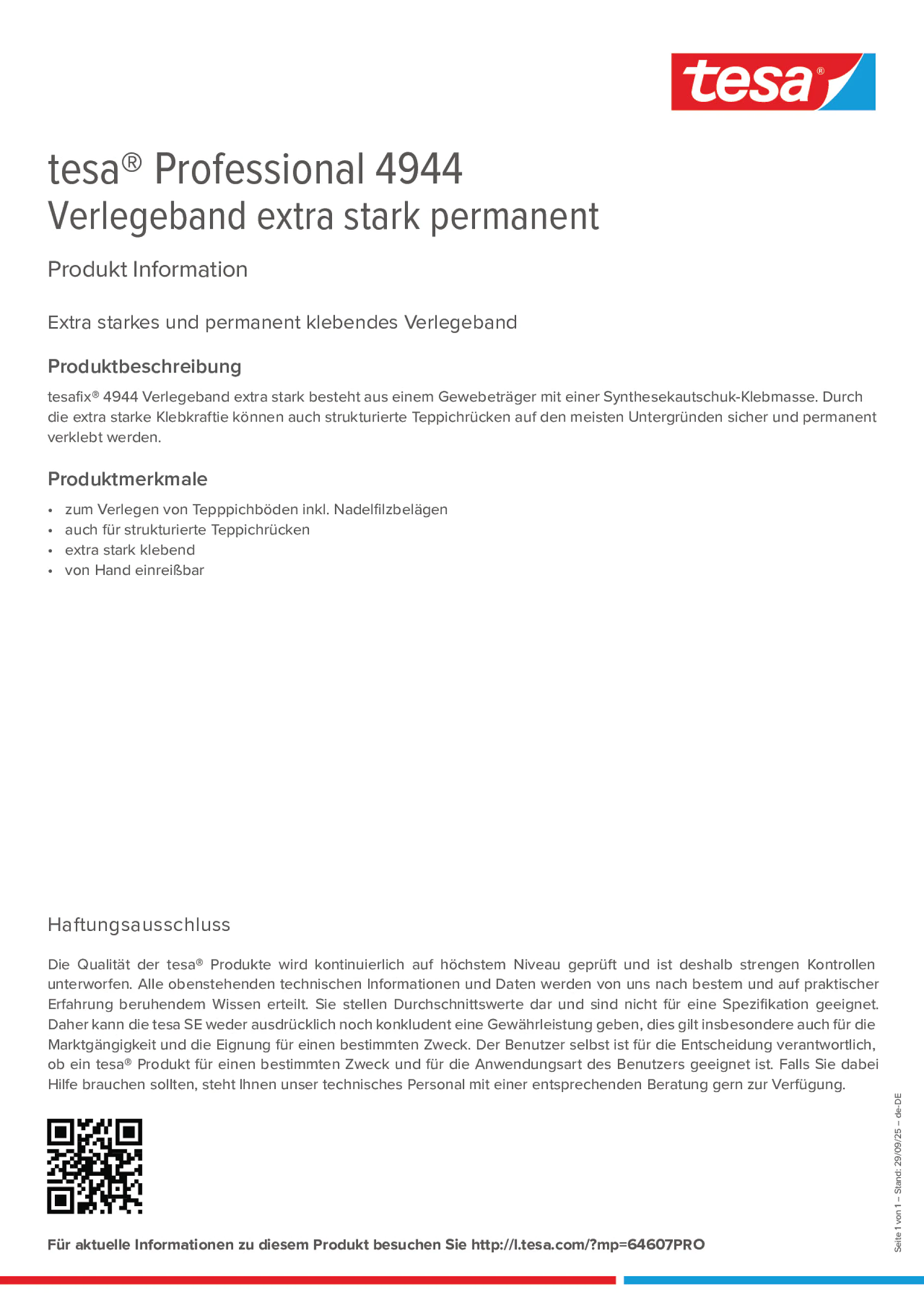 Product information_tesa® Professional 04944_de-DE