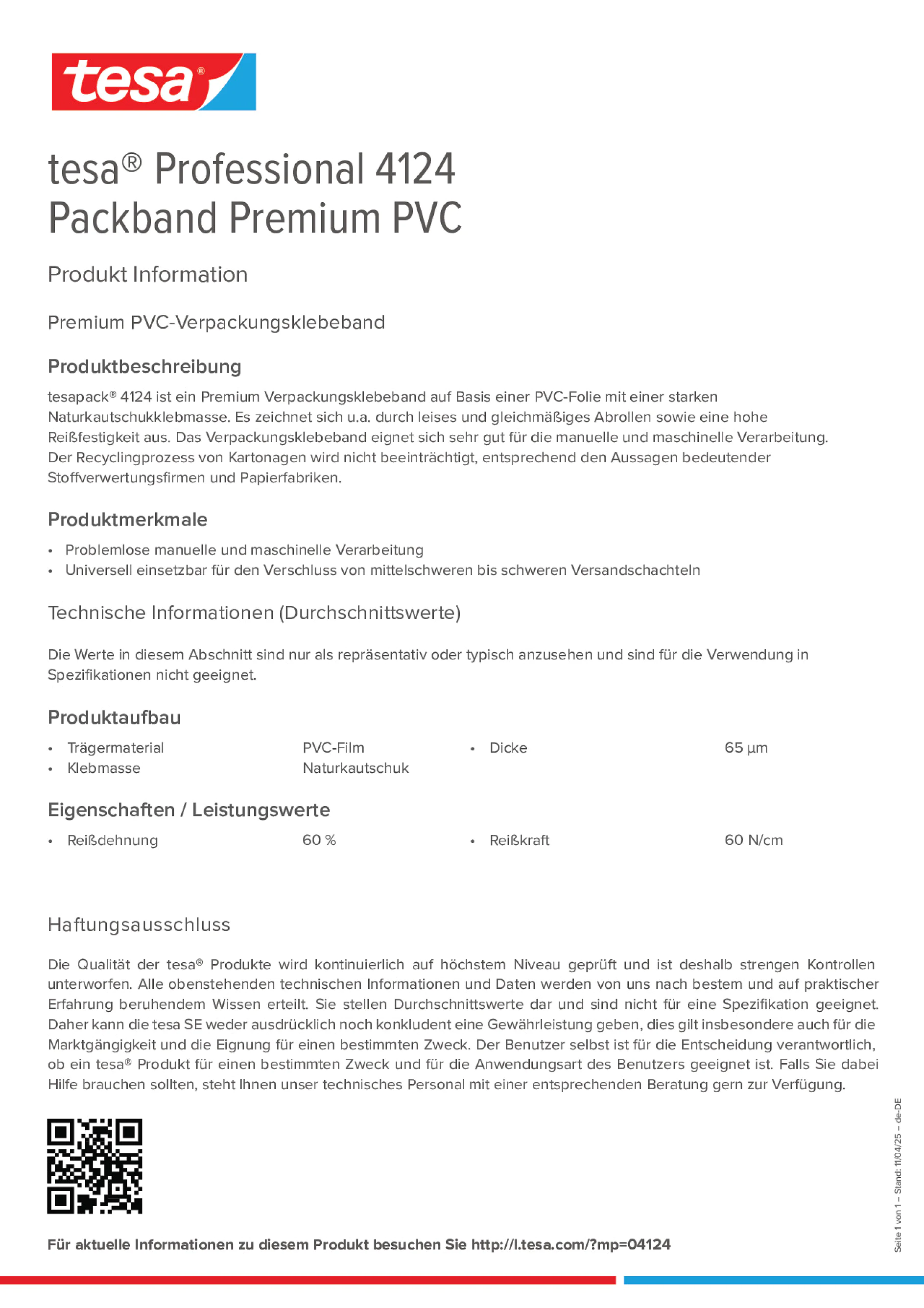 Product information_tesa® Professional 04124_de-DE