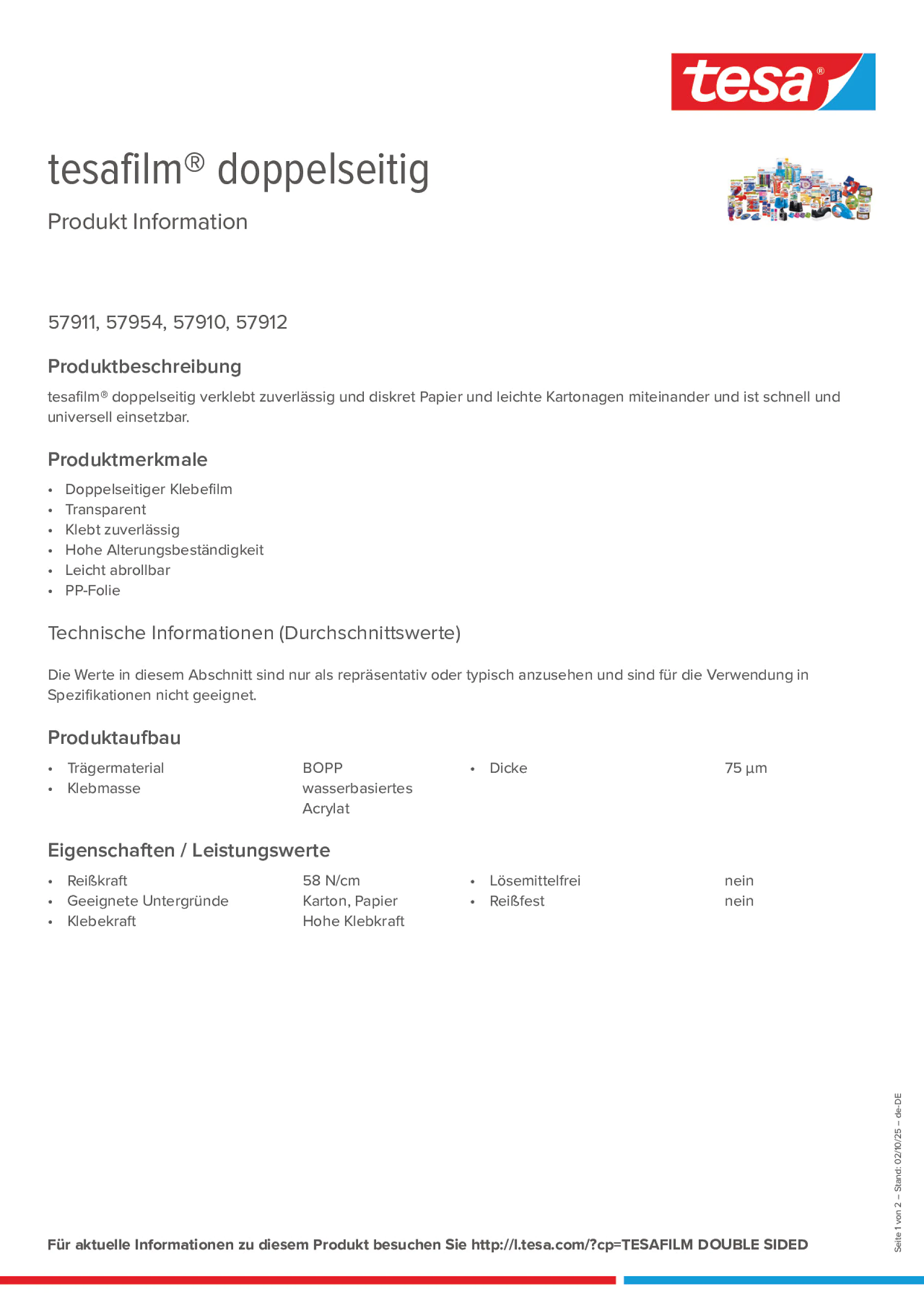 Product information_tesafilm® 57910_de-DE