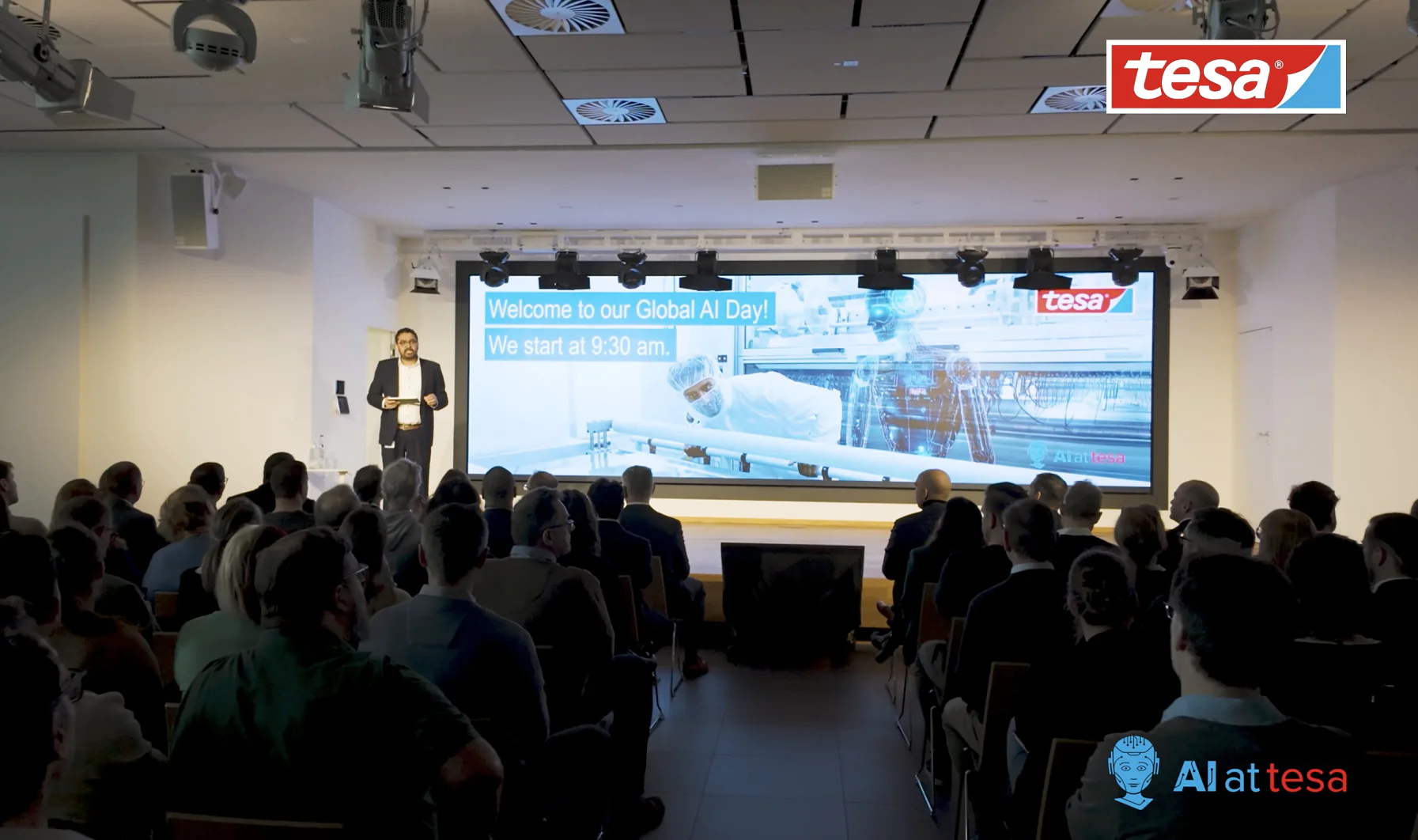 Abschlussfilm des ersten Global AI Days bei tesa.