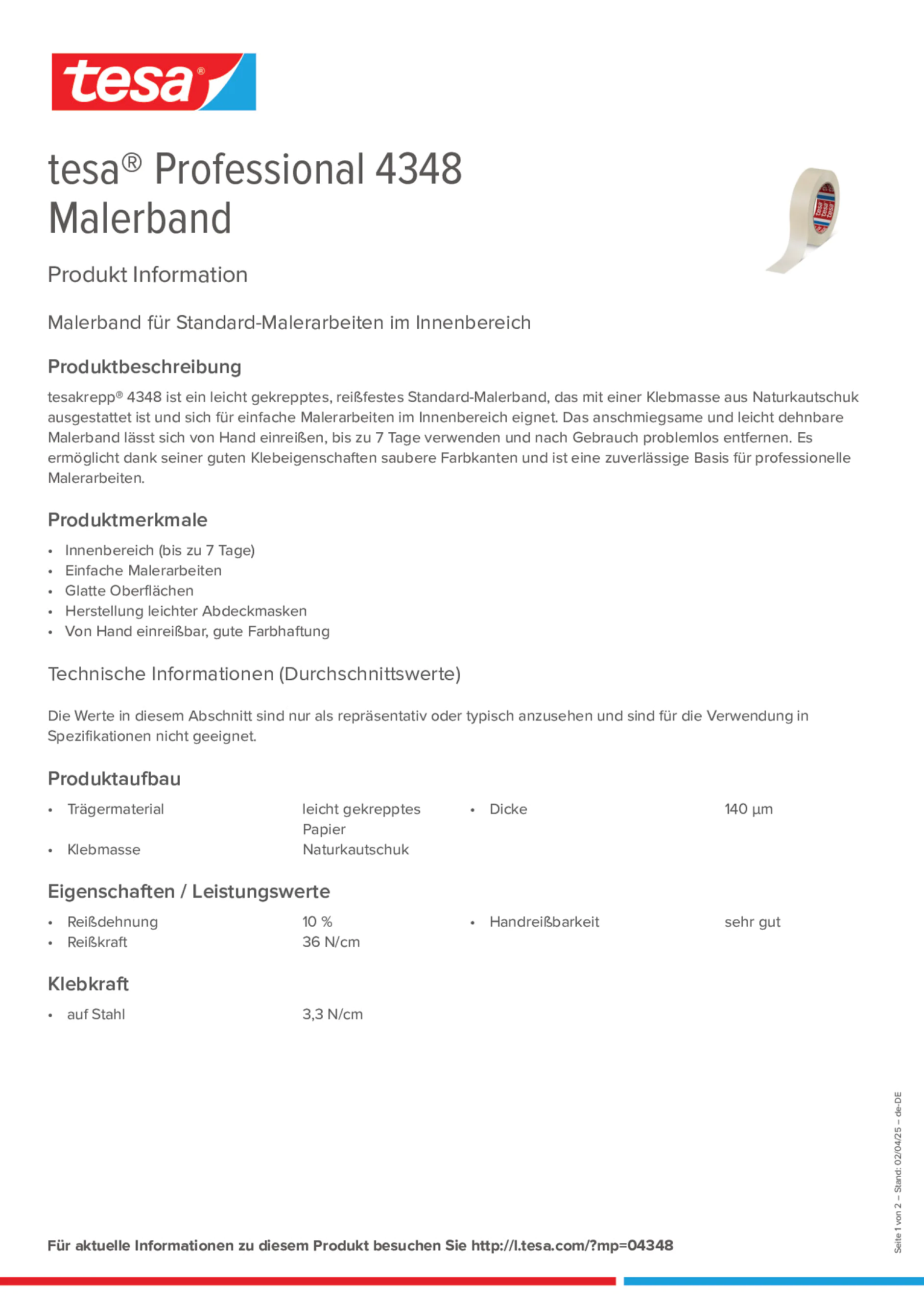 Product information_tesa® Professional 04348_de-DE