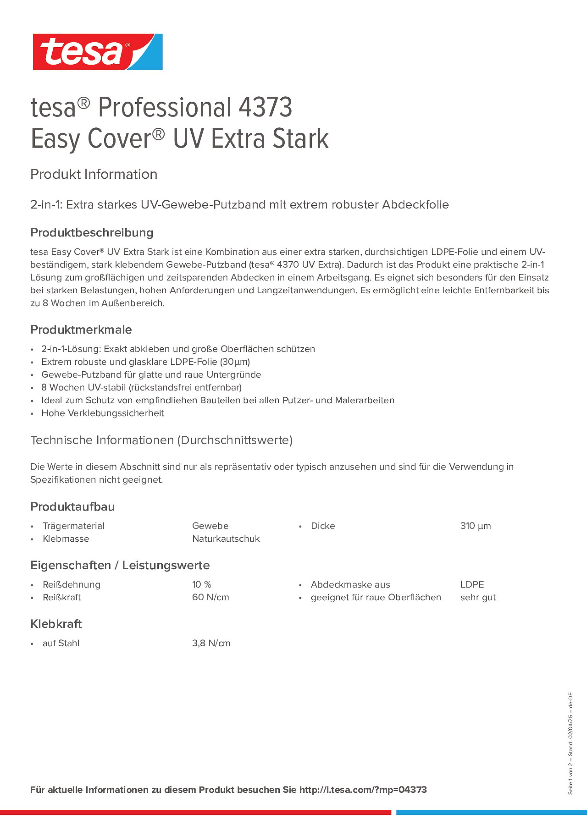 Product information_tesa® Professional 04373_de-DE