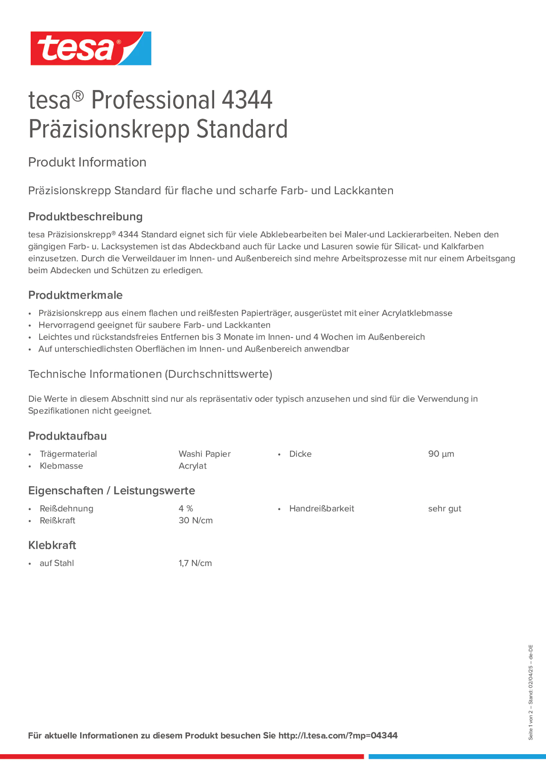 Product information_tesa® Professional 04344_de-DE