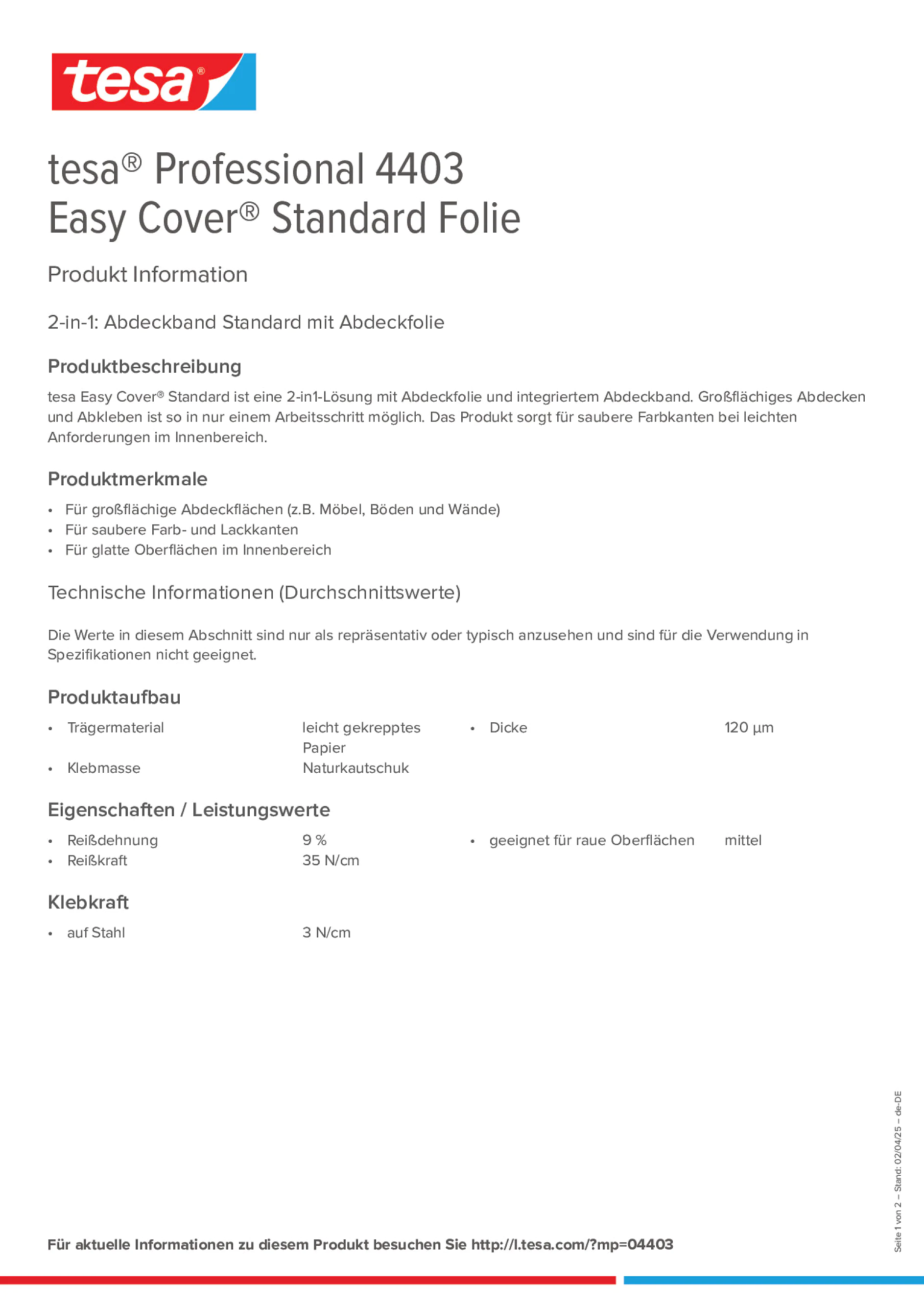 Product information_tesa® Professional 04403_de-DE