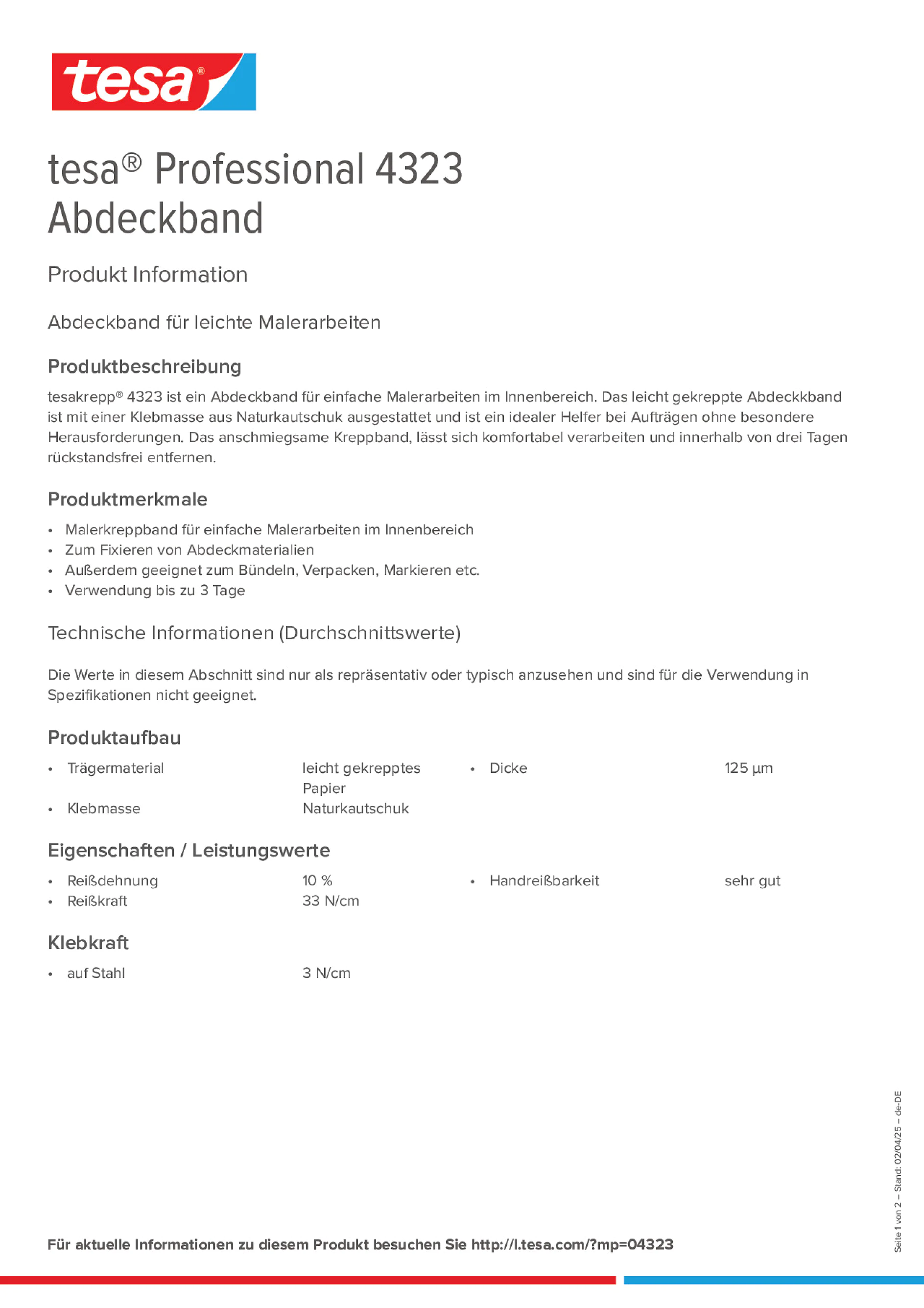 Product information_tesa® Professional 04323_de-DE