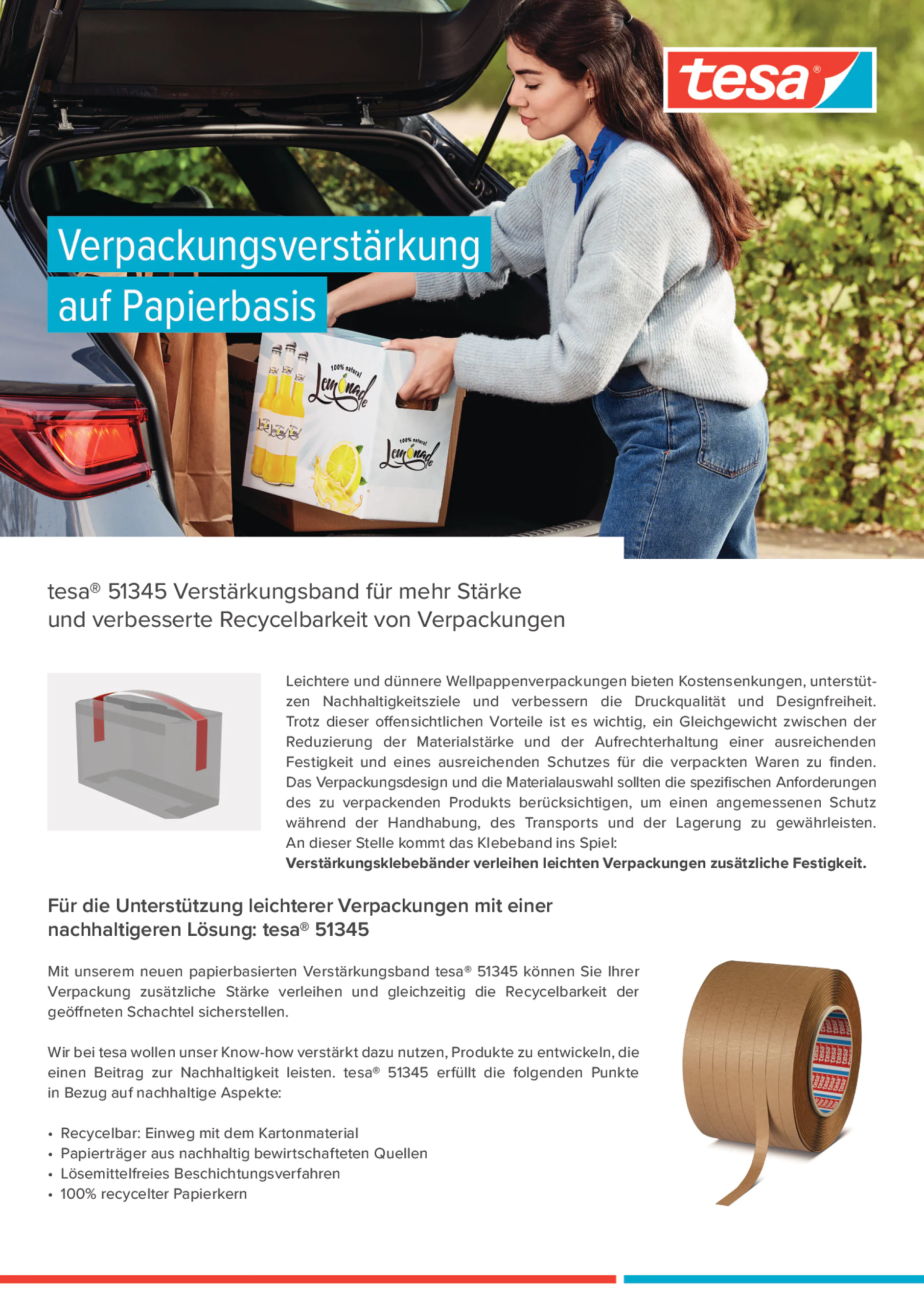 tesa® 51345 Verstärkungsklebeband