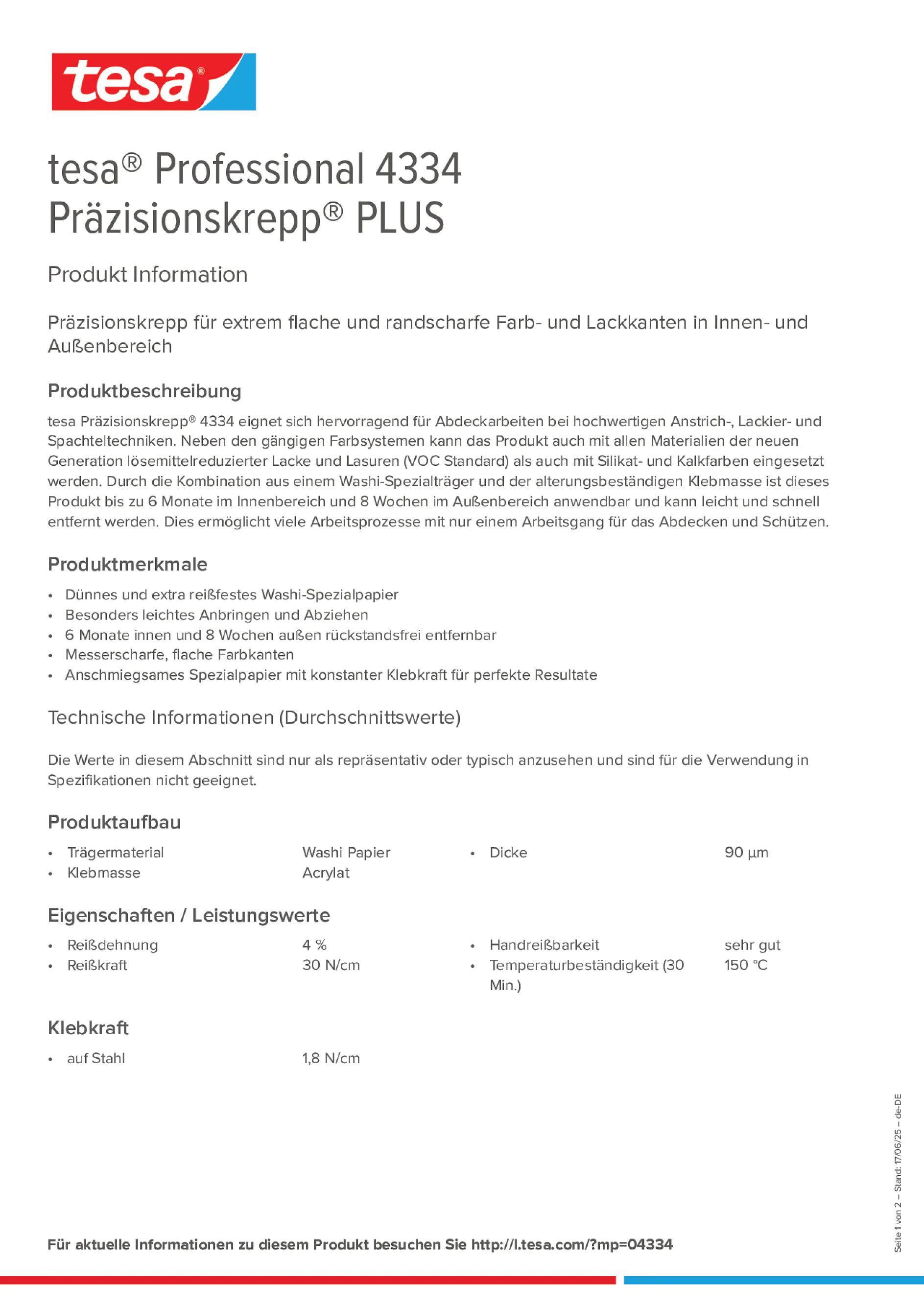 Product information_tesa® Professional 04334_de-DE