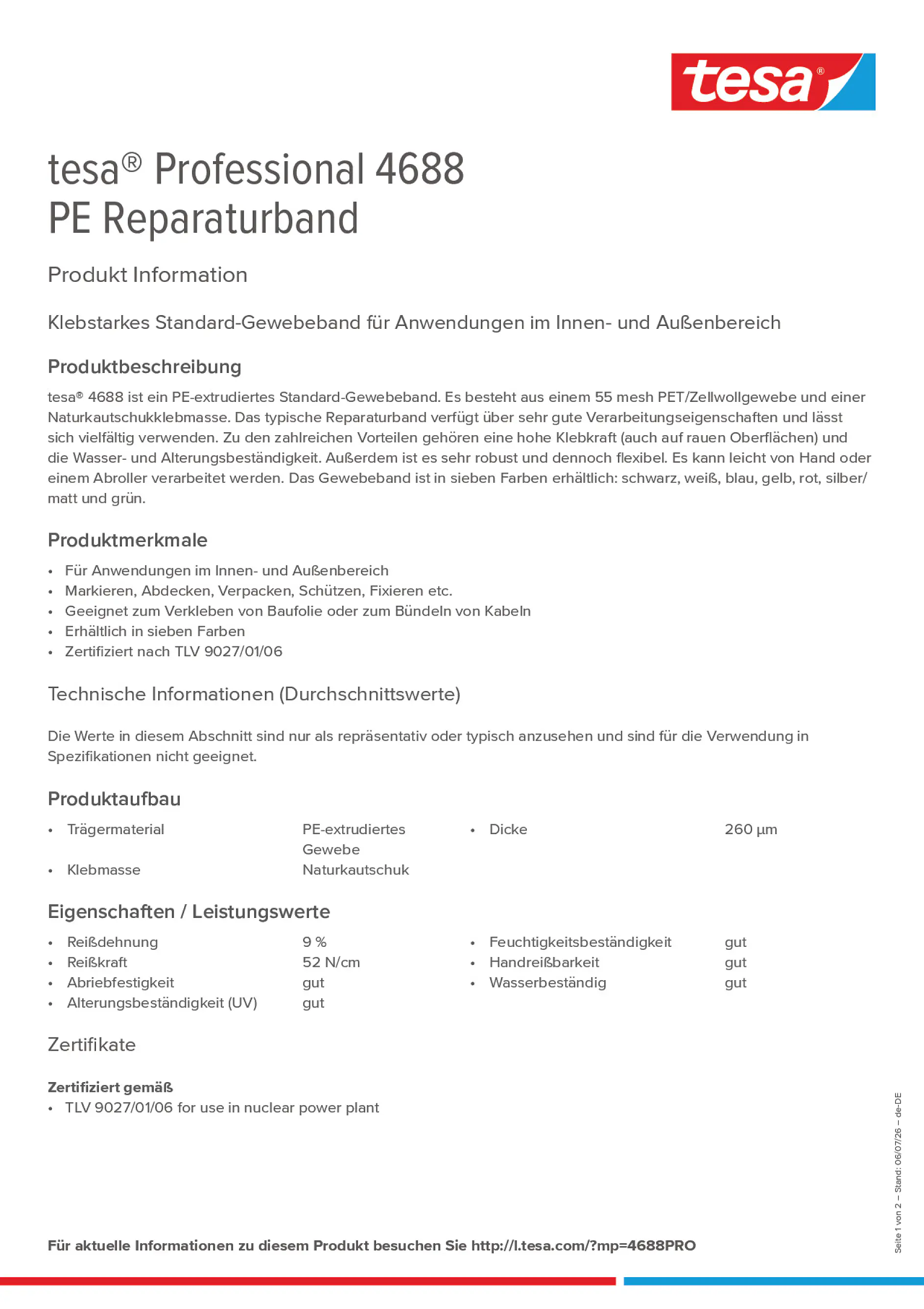 Product information_tesa® Professional 04688_de-DE
