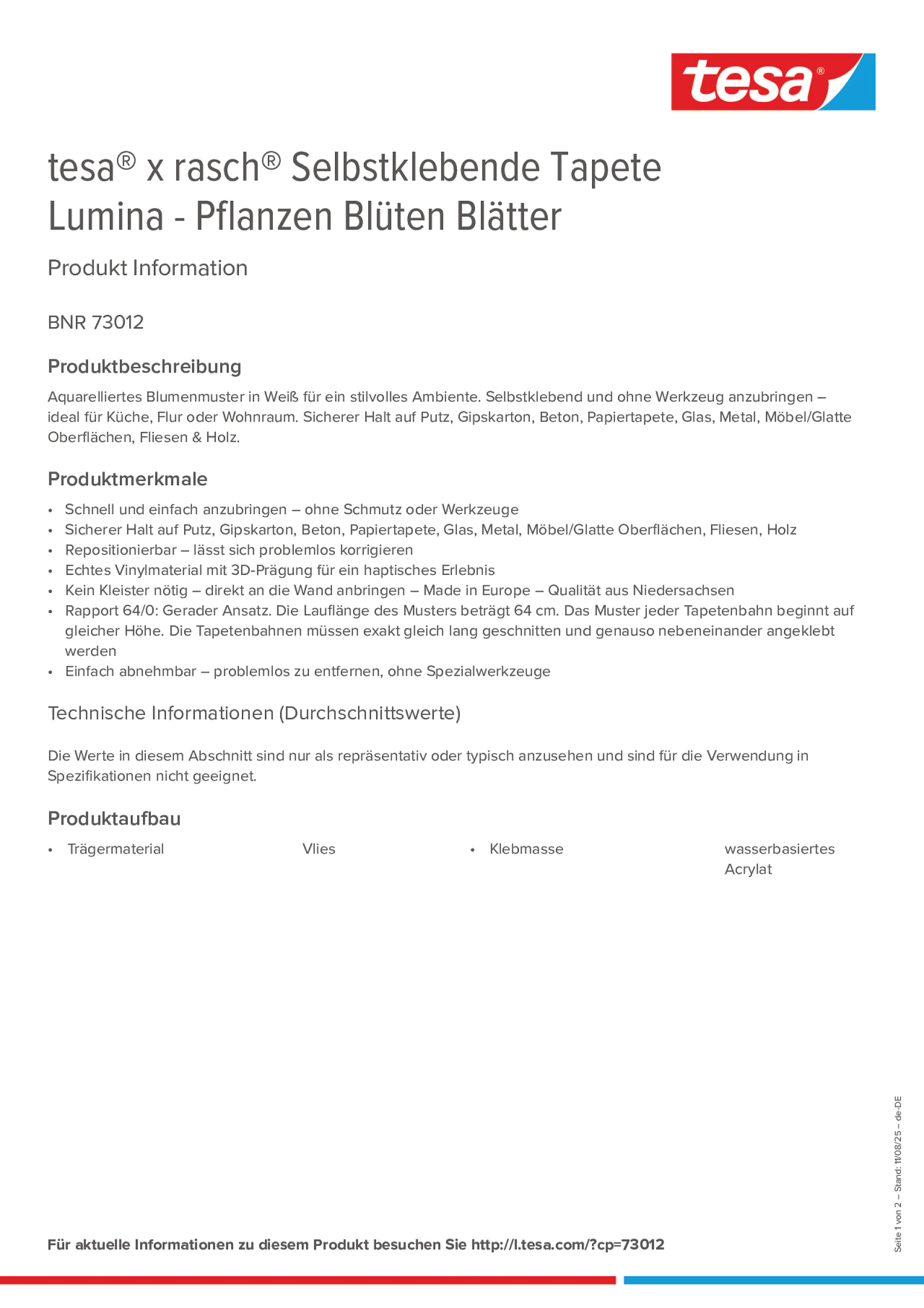 Product information_tesa® 73012_de-DE