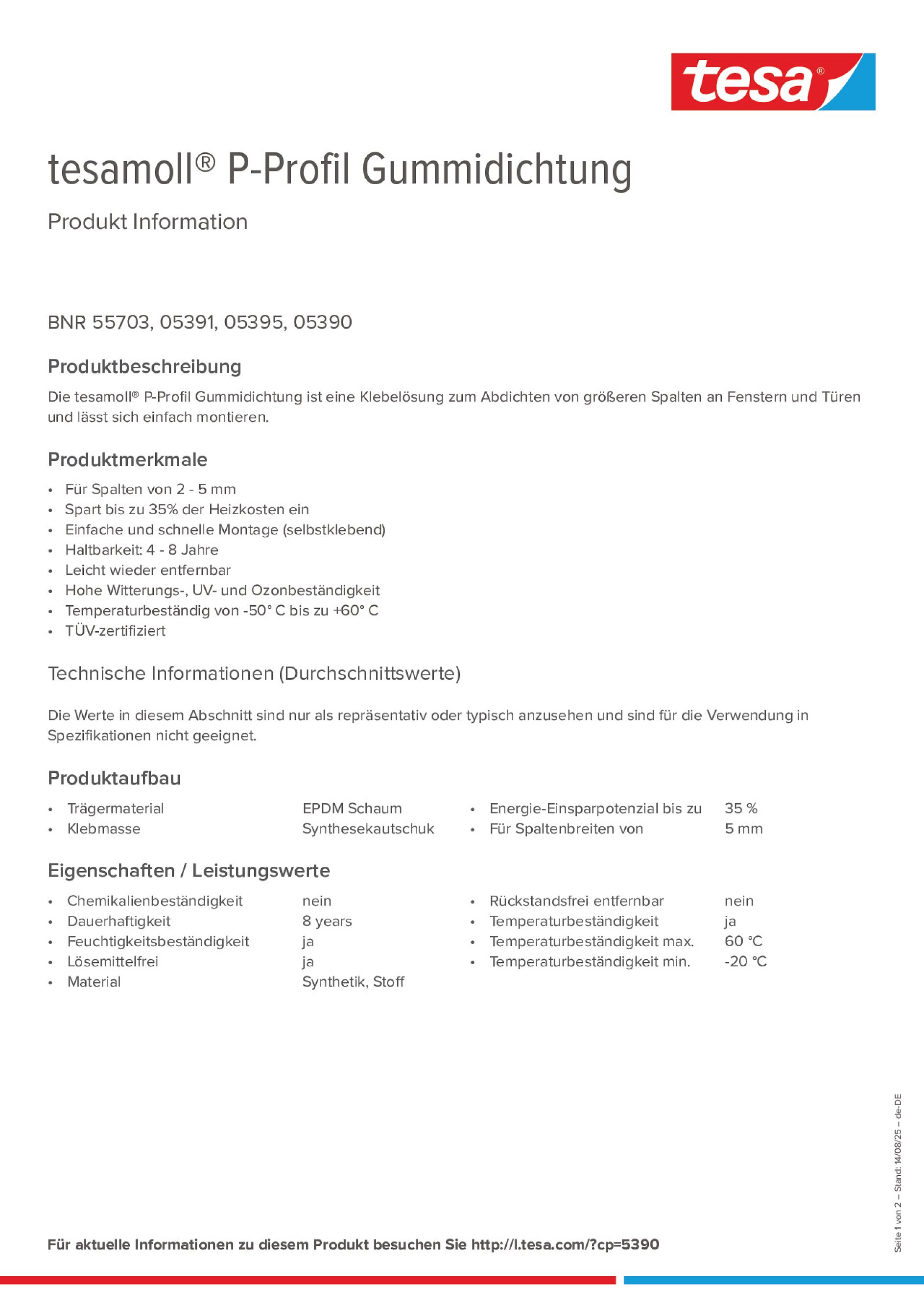 Product information_tesamoll® 5366_de-DE