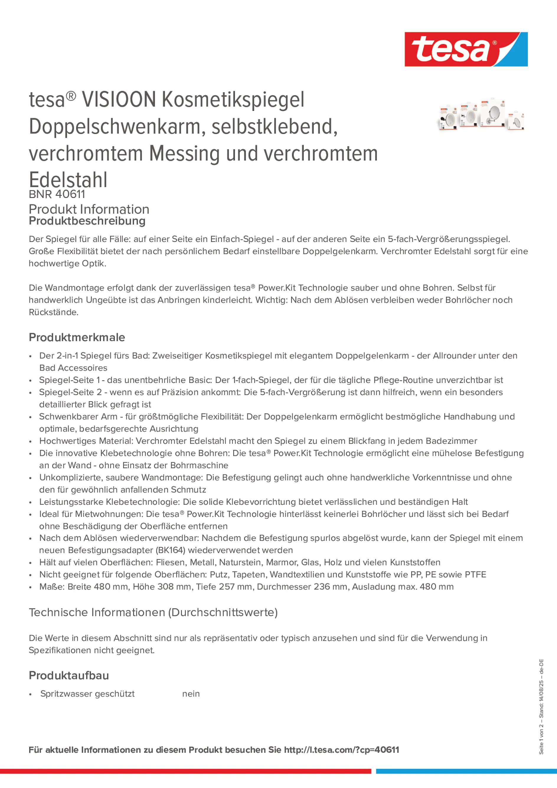 Product information_tesa® 40611_de-DE