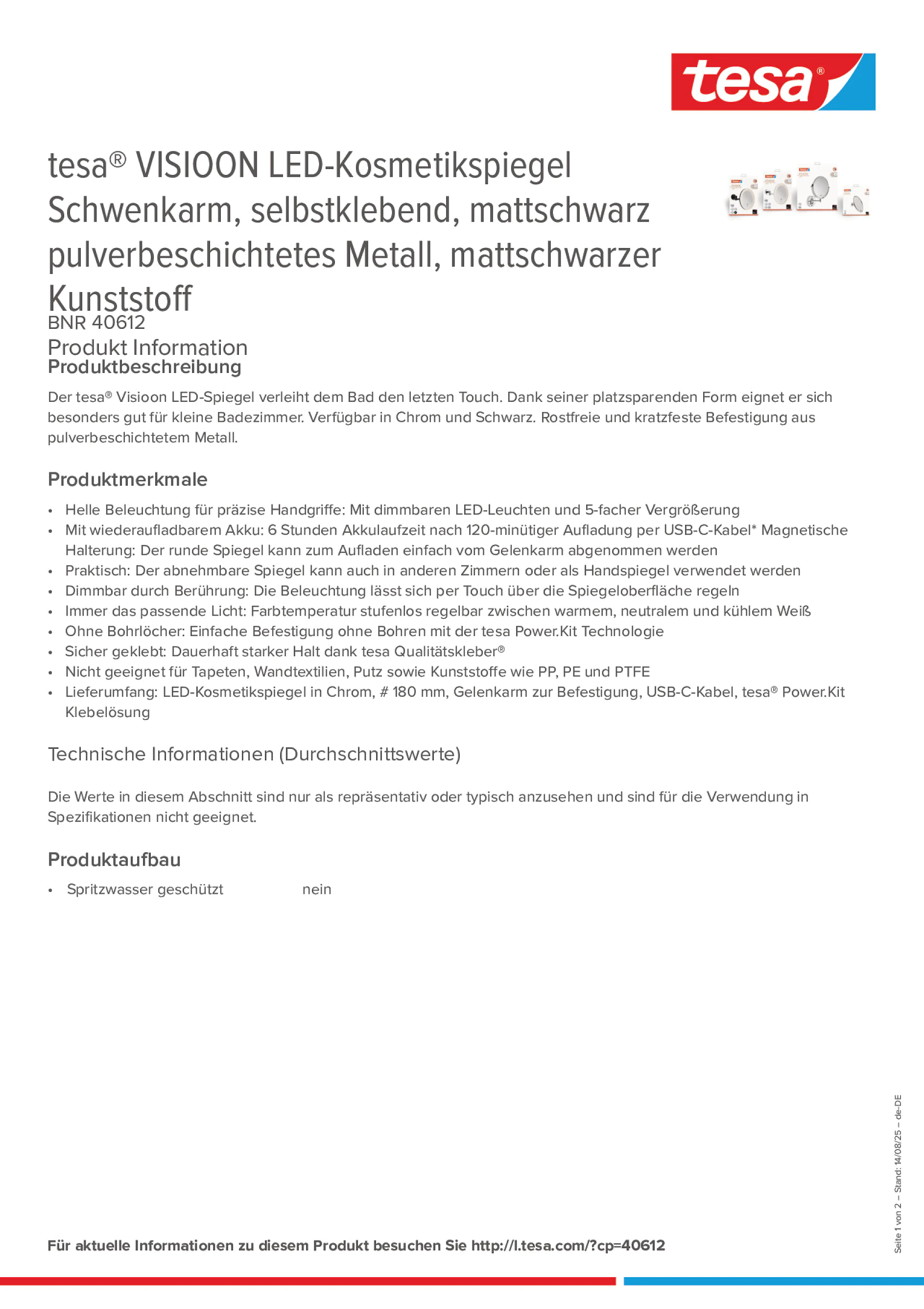 Product information_tesa® 40612_de-DE