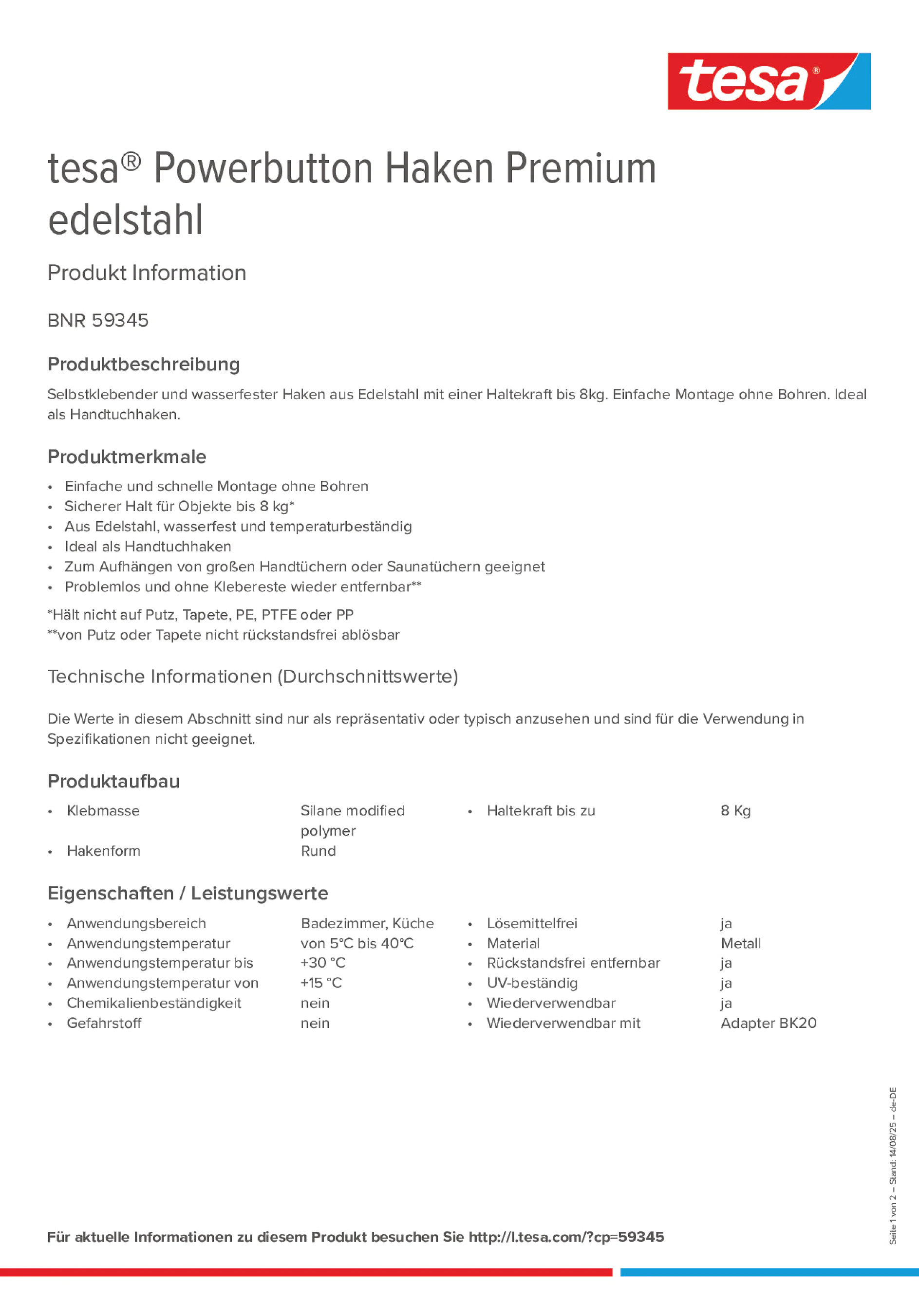 Product information_tesa® Powerbutton 59345_de-DE