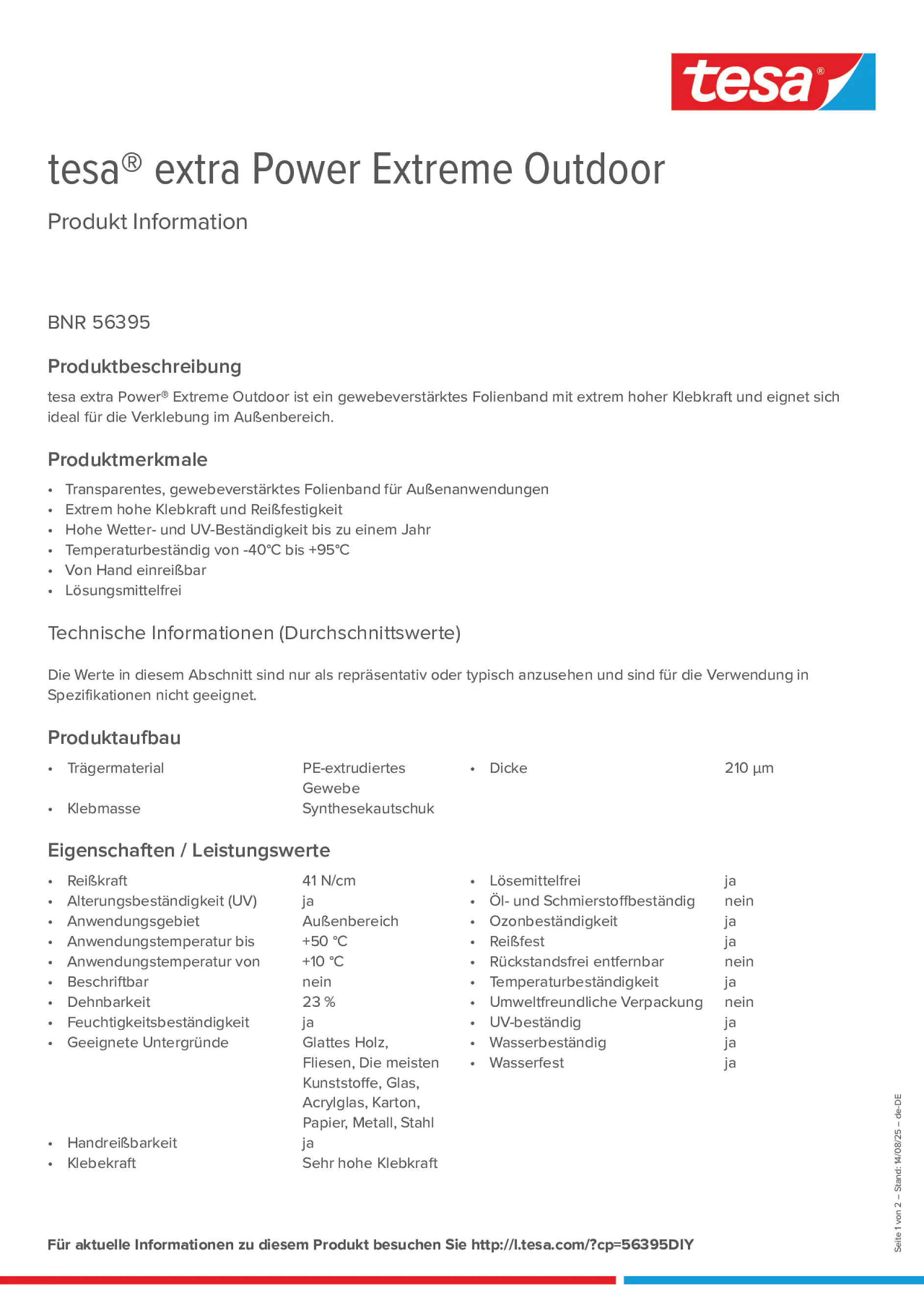 Product information_tesa® extra Power 56395_de-DE