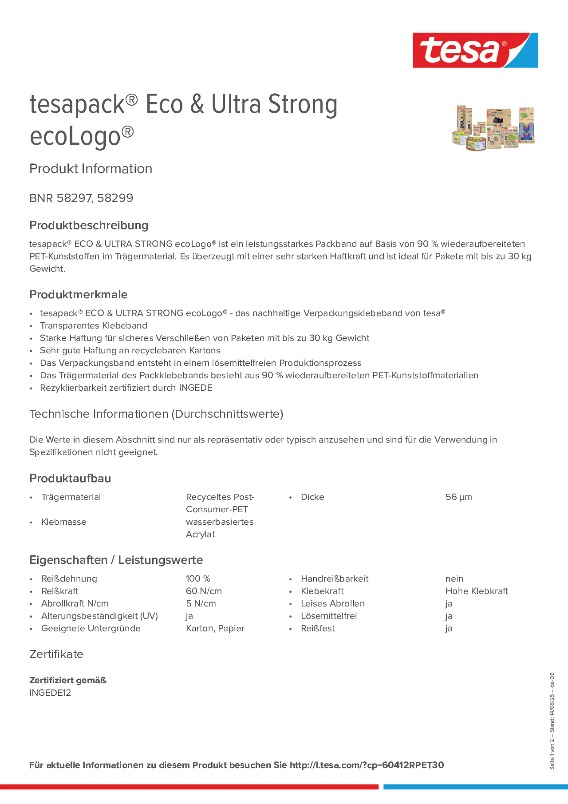 Product information_tesapack® 58297_de-DE
