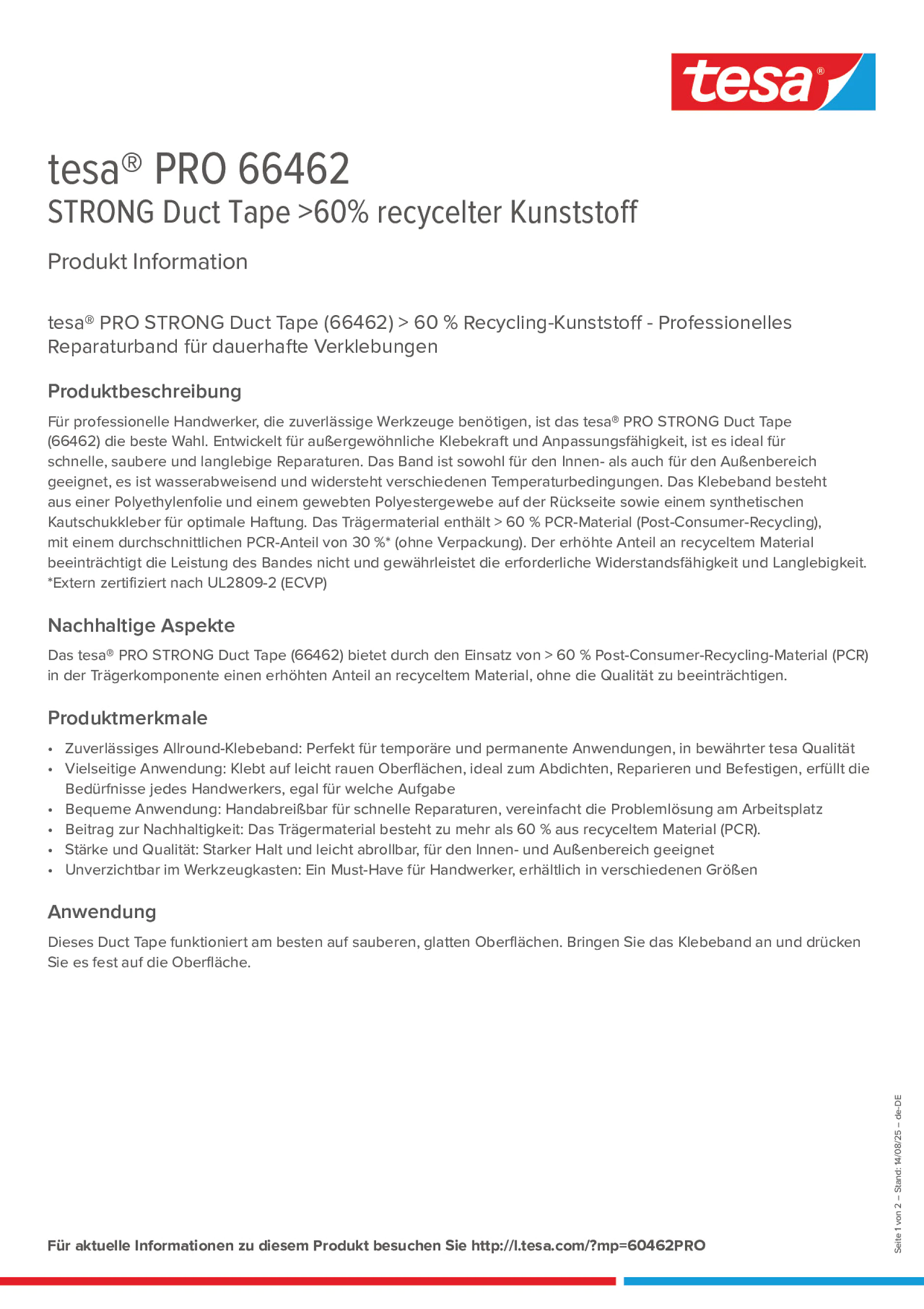 Product information_tesa® PRO 66462_de-DE