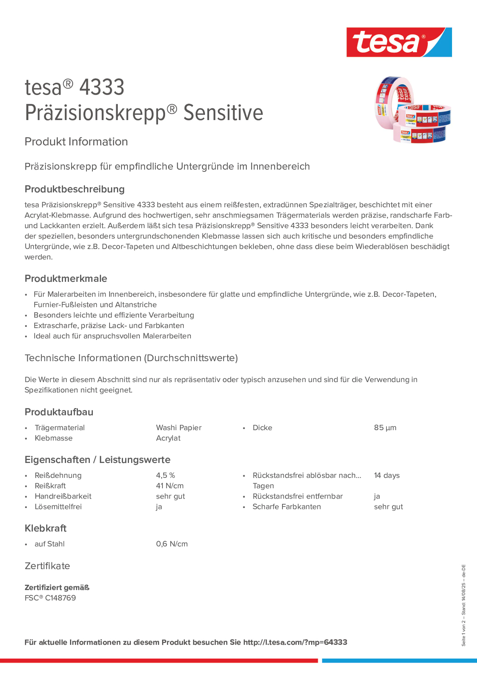 Product information_tesa® 04333_de-DE