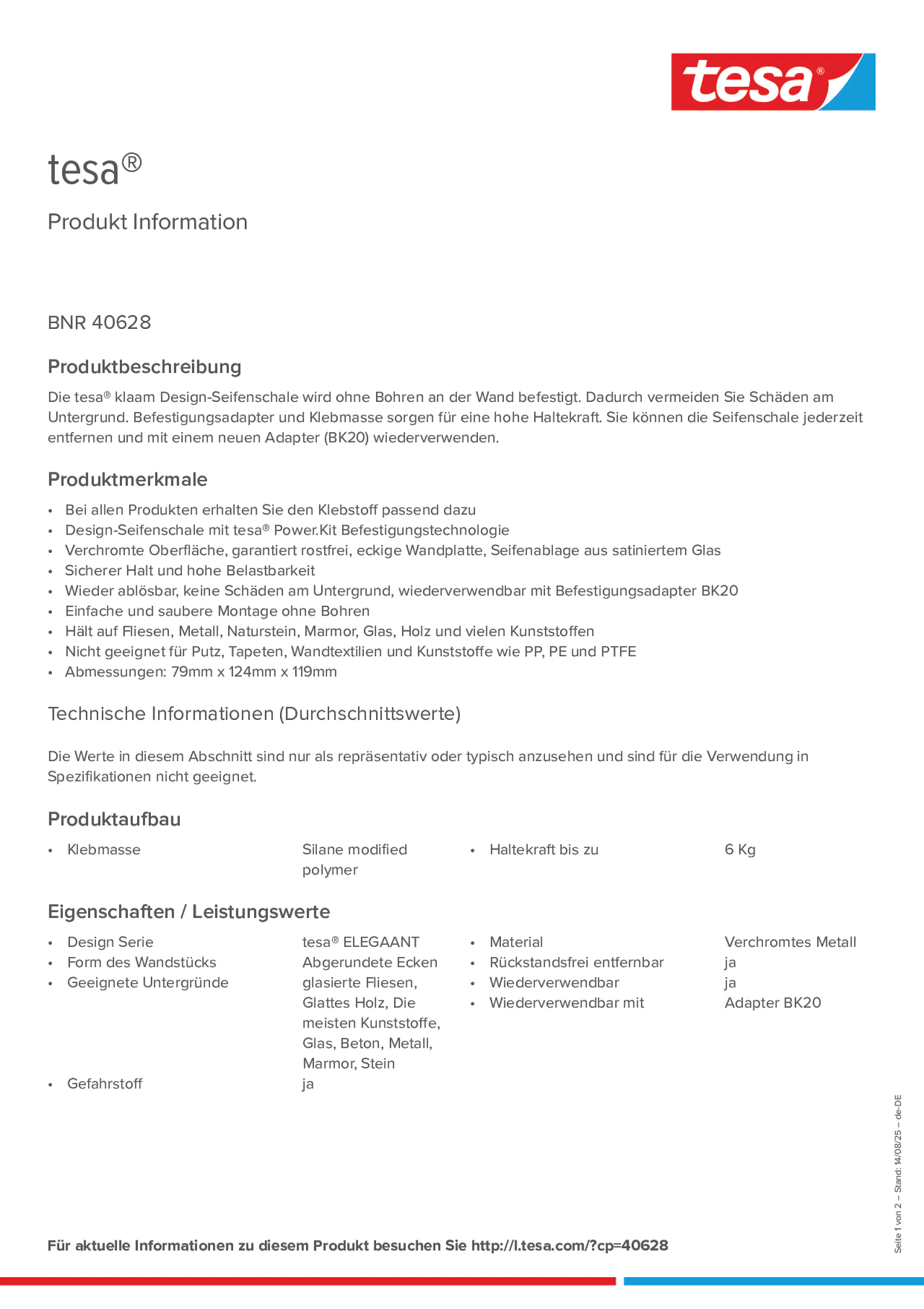 Product information_tesa® 40628_de-DE