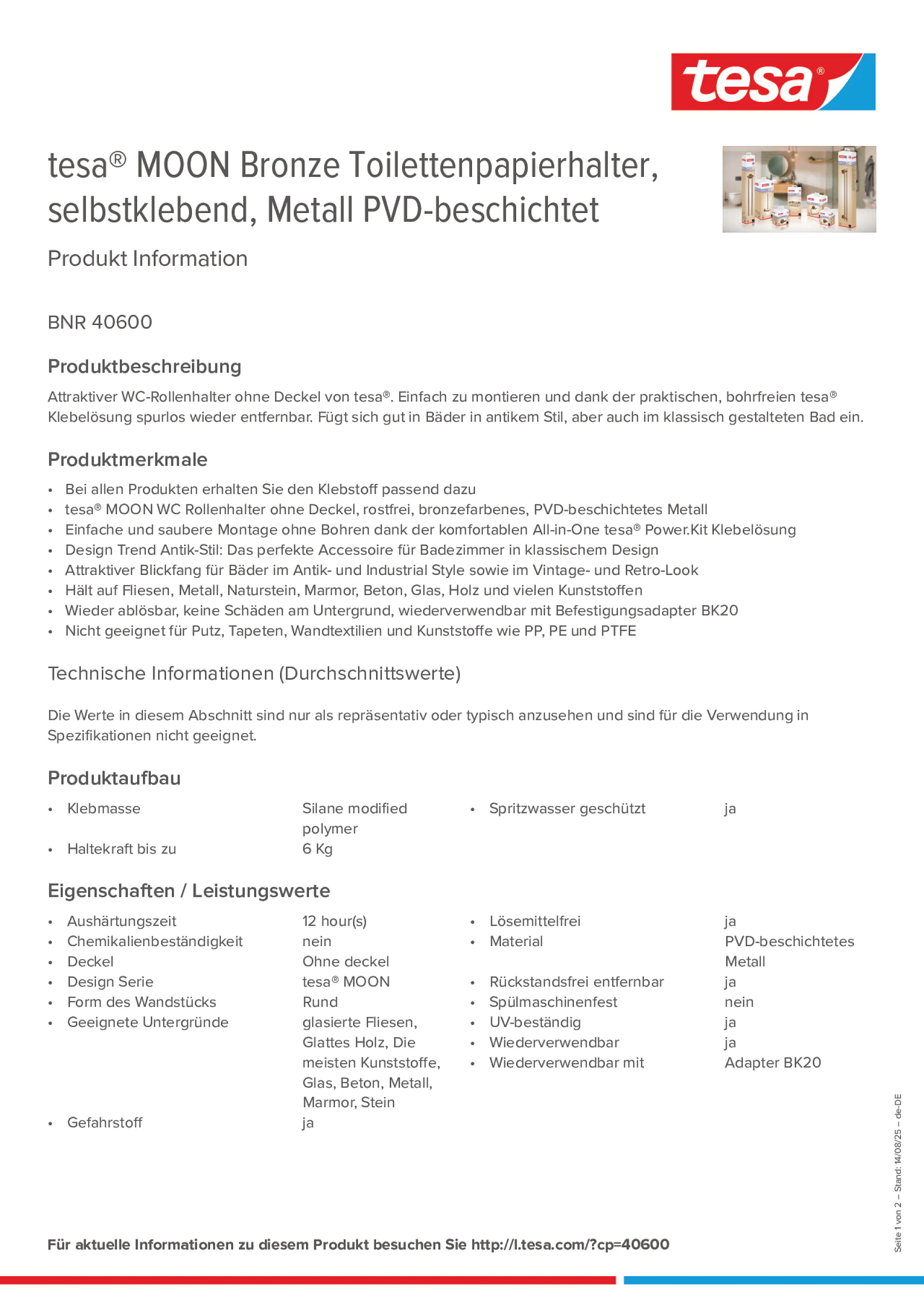 Product information_tesa® 40600_de-DE