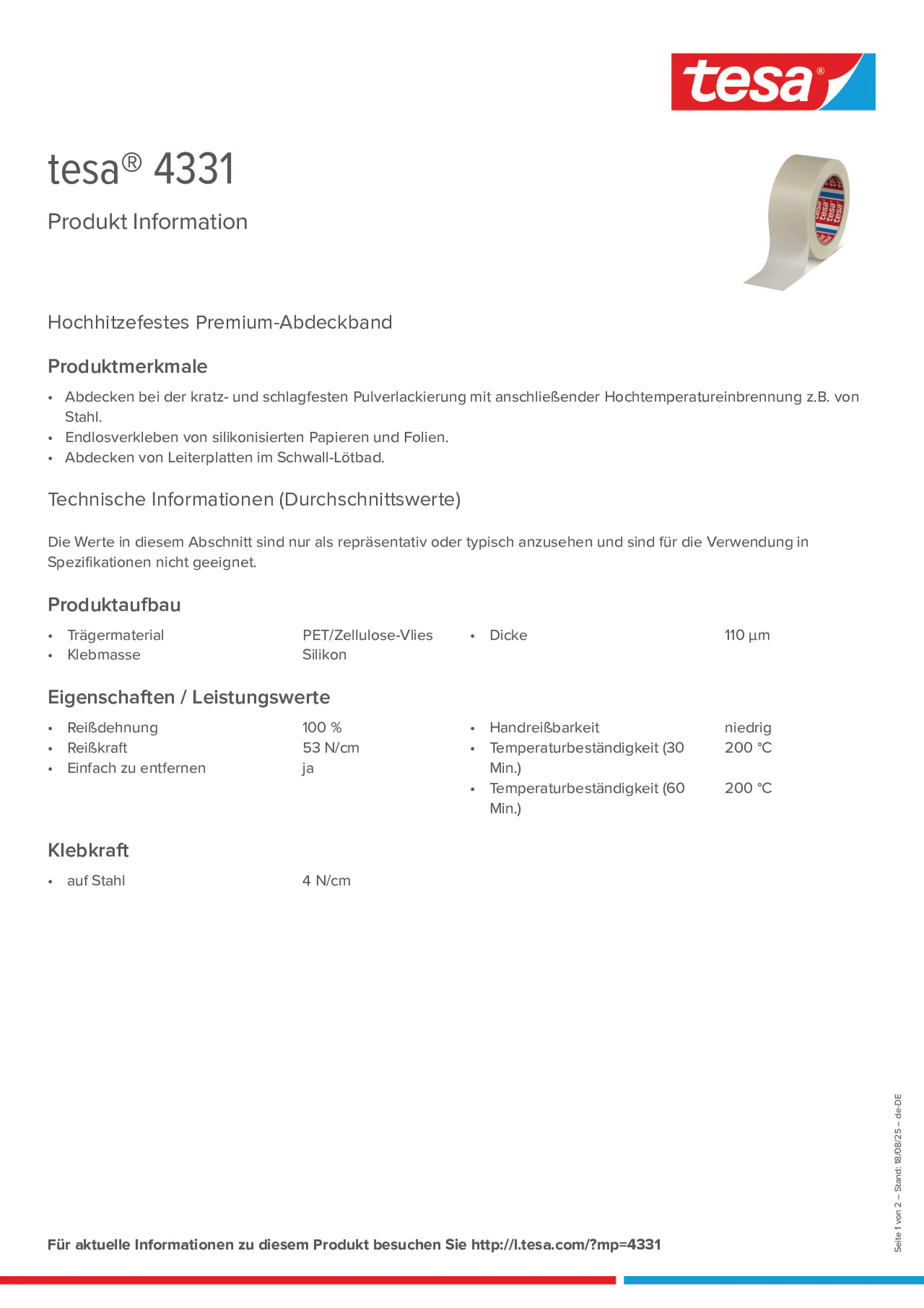 Product information_tesa® 04331_de-DE