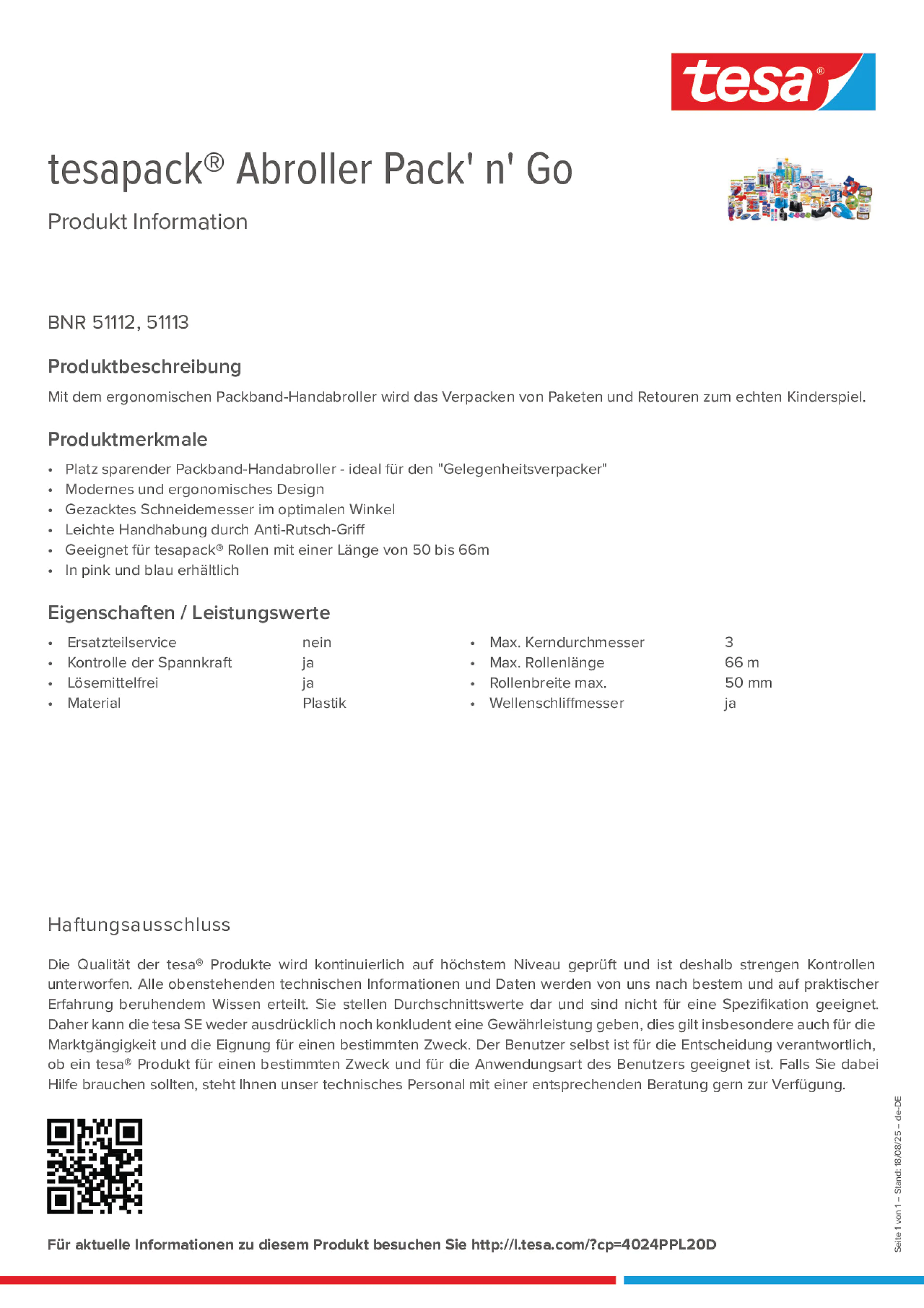 Product information_tesapack® 51113_de-DE