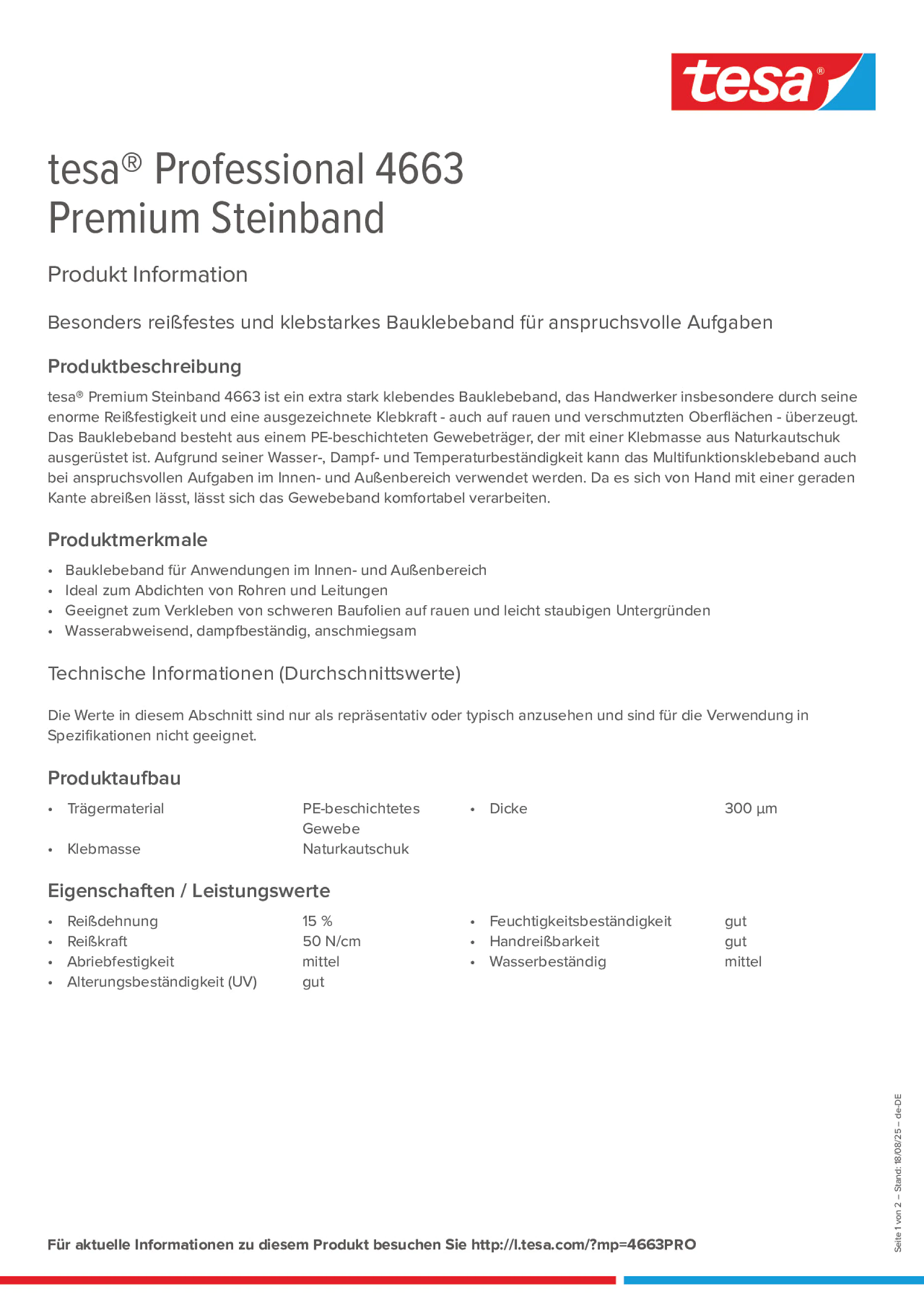 Product information_tesa® Professional 04663_de-DE