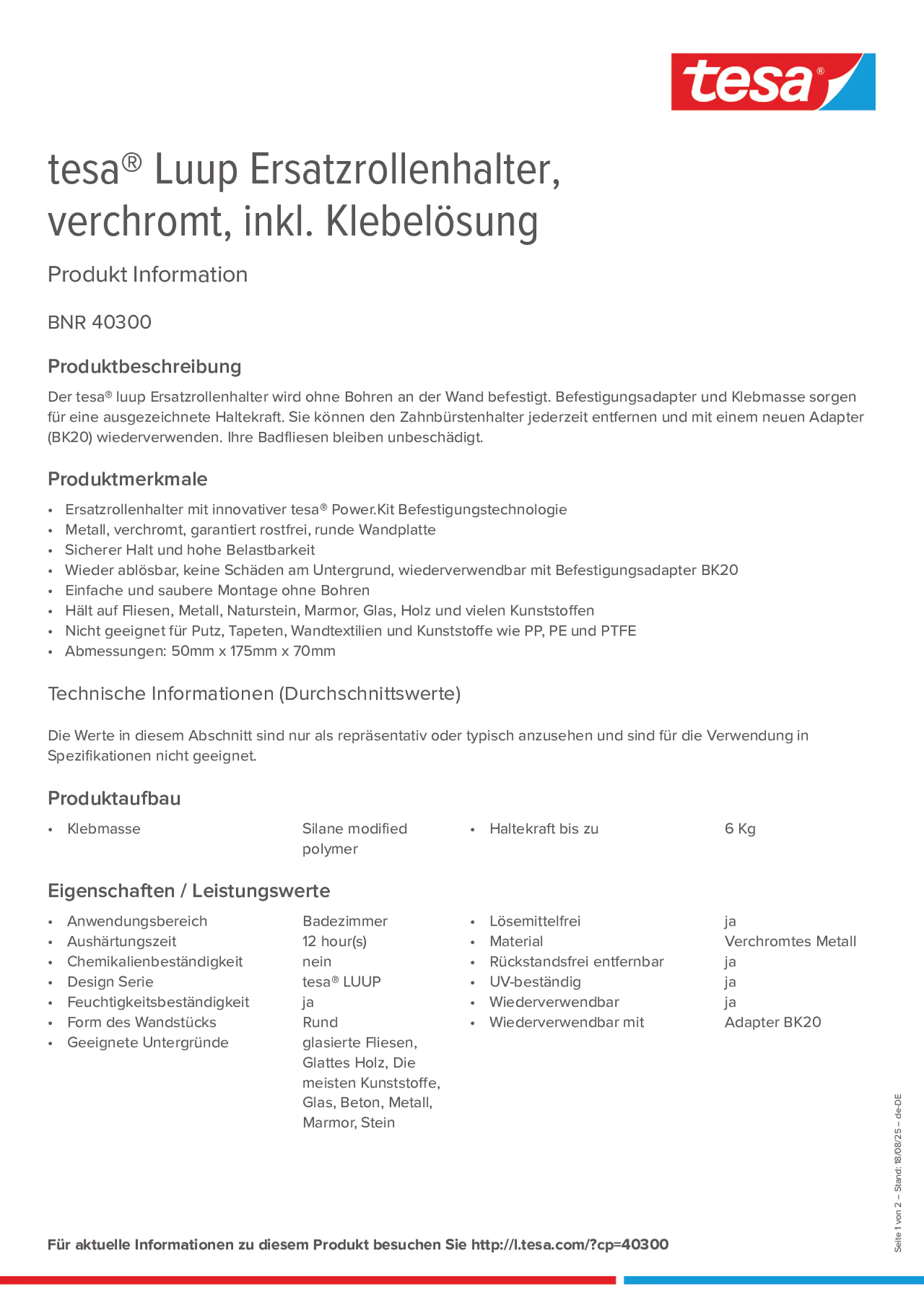 Product information_tesa® 40300_de-DE