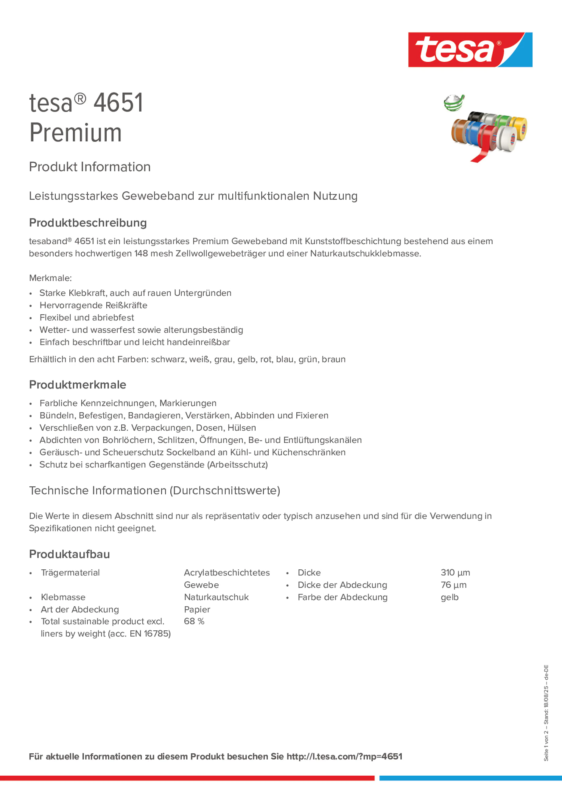 Product information_tesa® 04651_de-DE