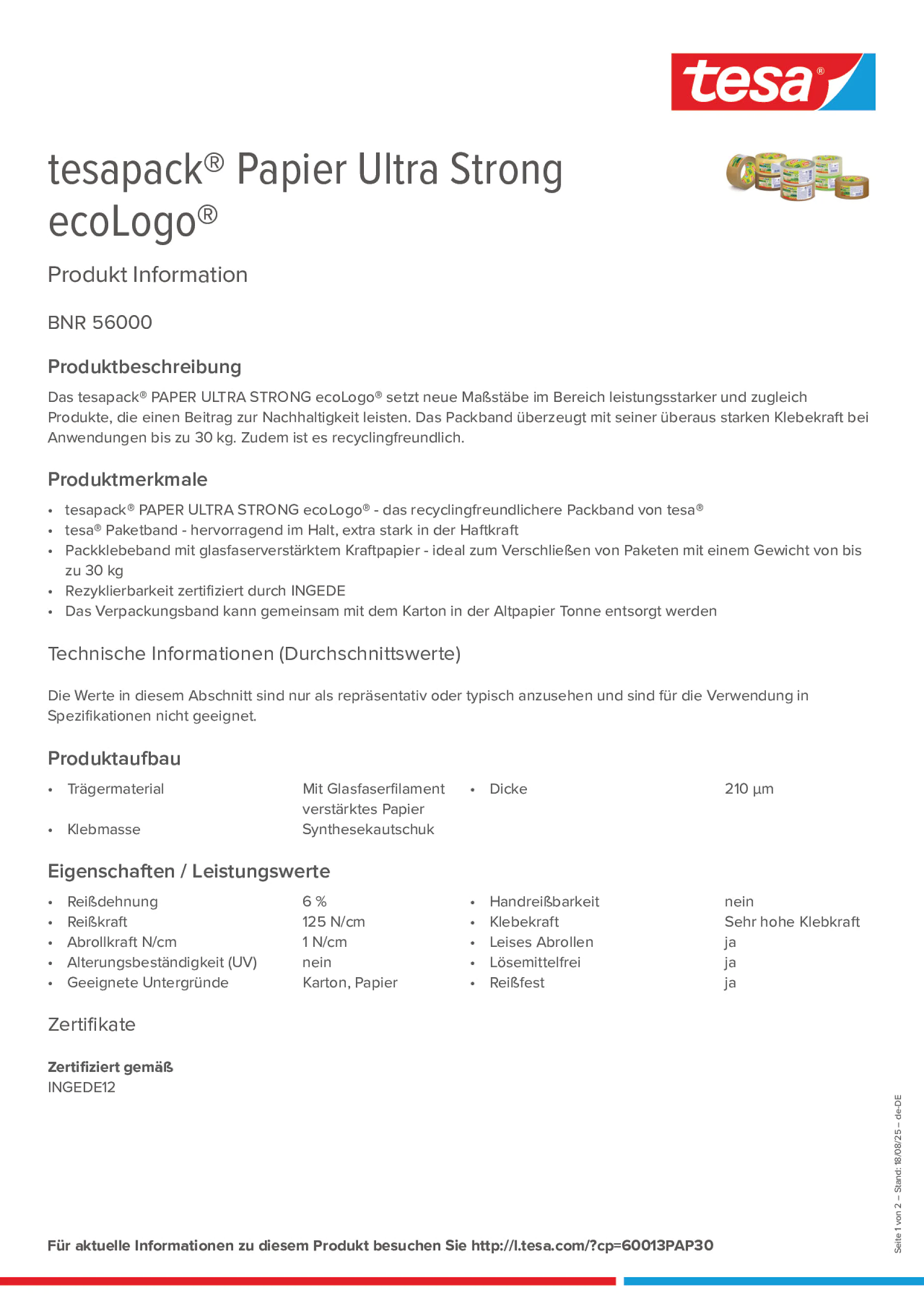 Product information_tesapack® 56000_de-DE