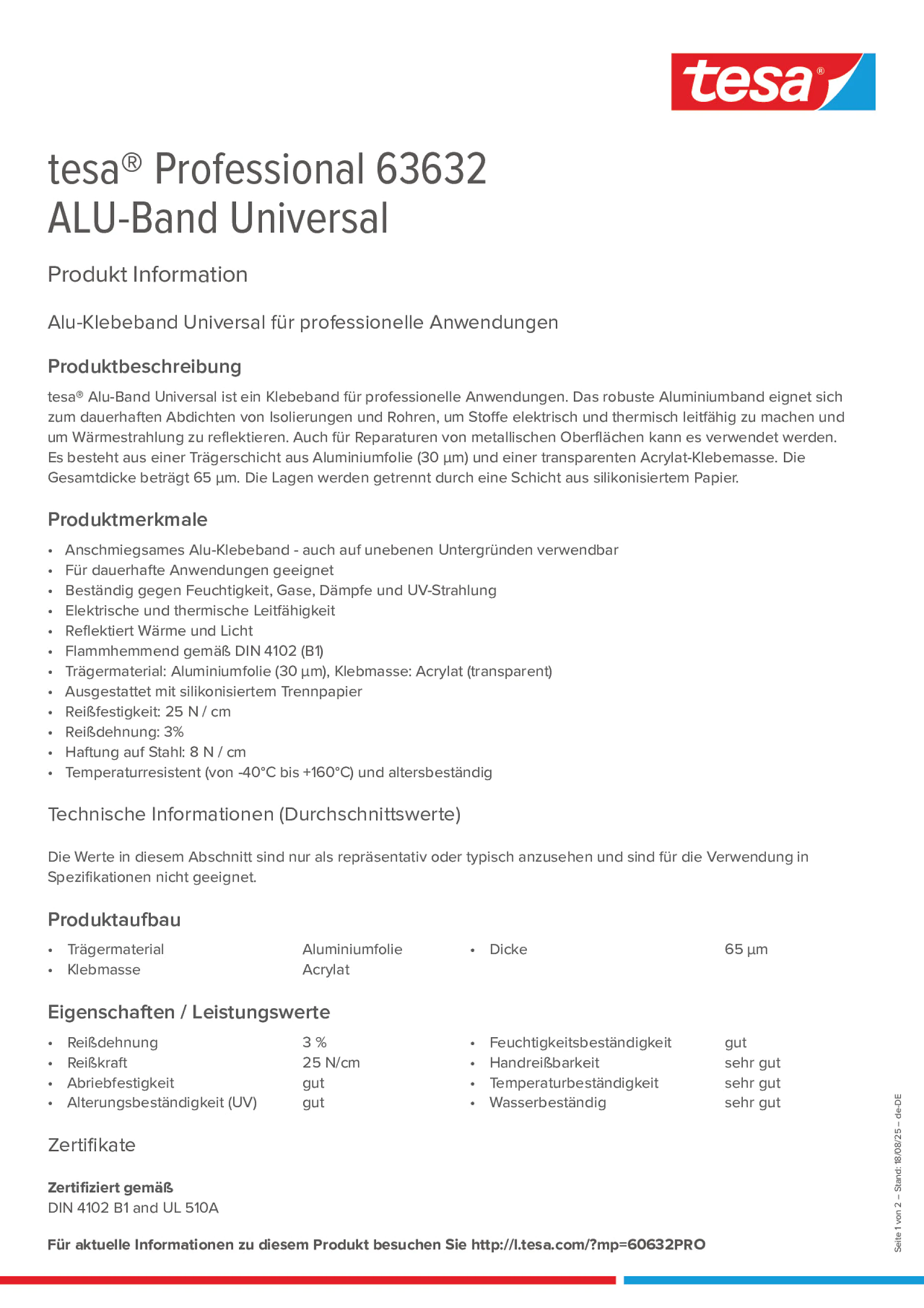 Product information_tesa® Professional 63632_de-DE