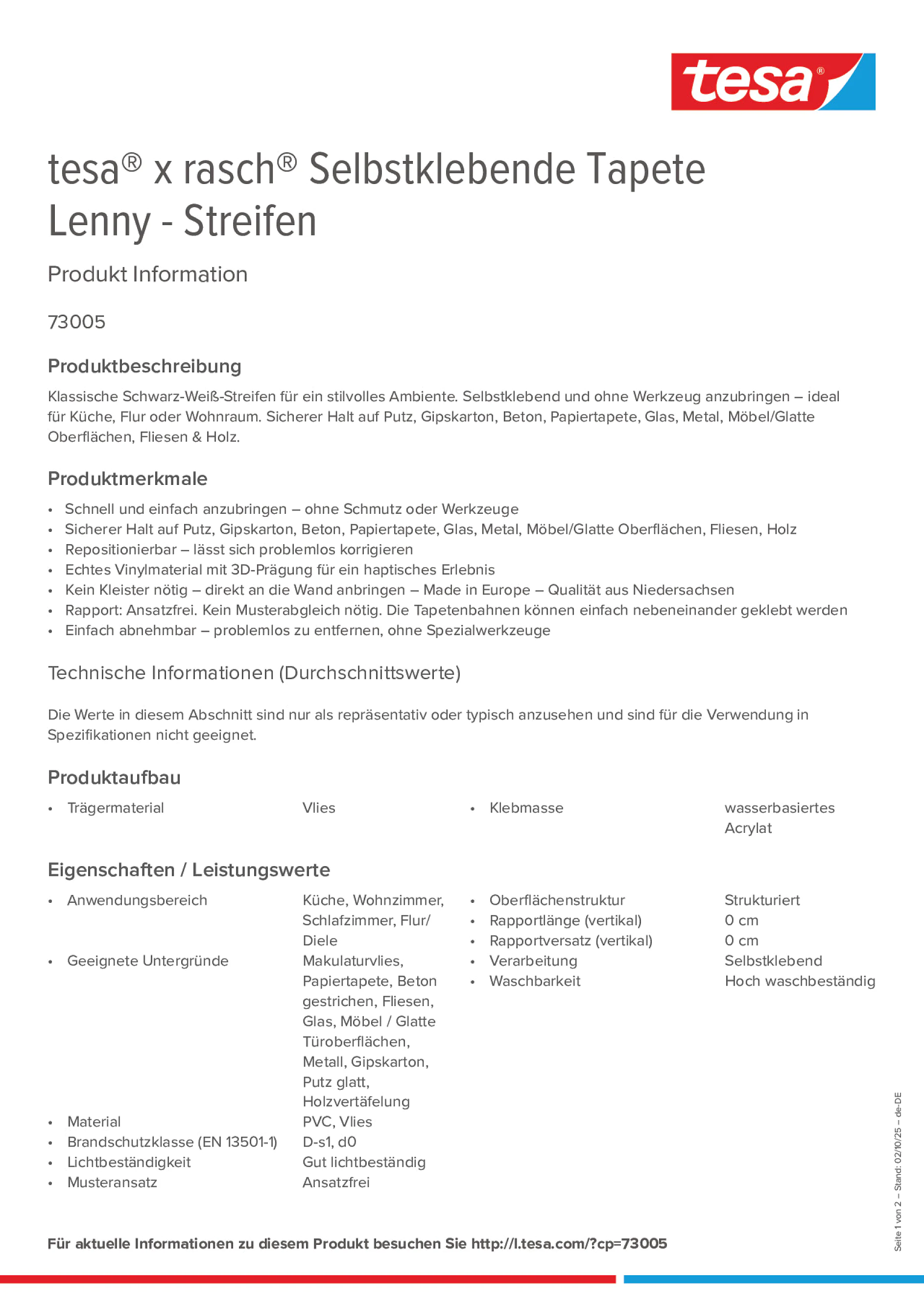 Product information_tesa® 73005_de-DE