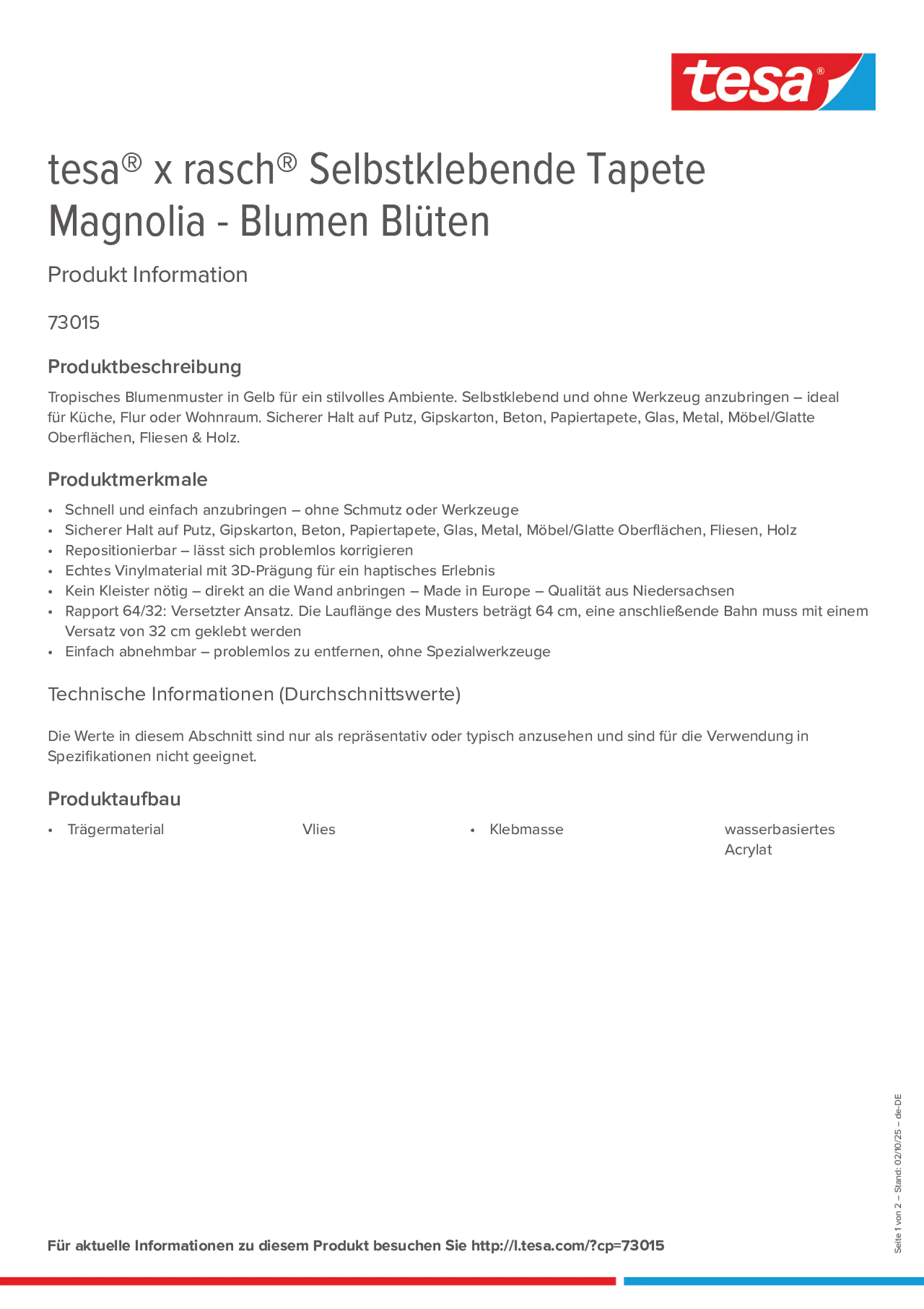 Product information_tesa® 73015_de-DE