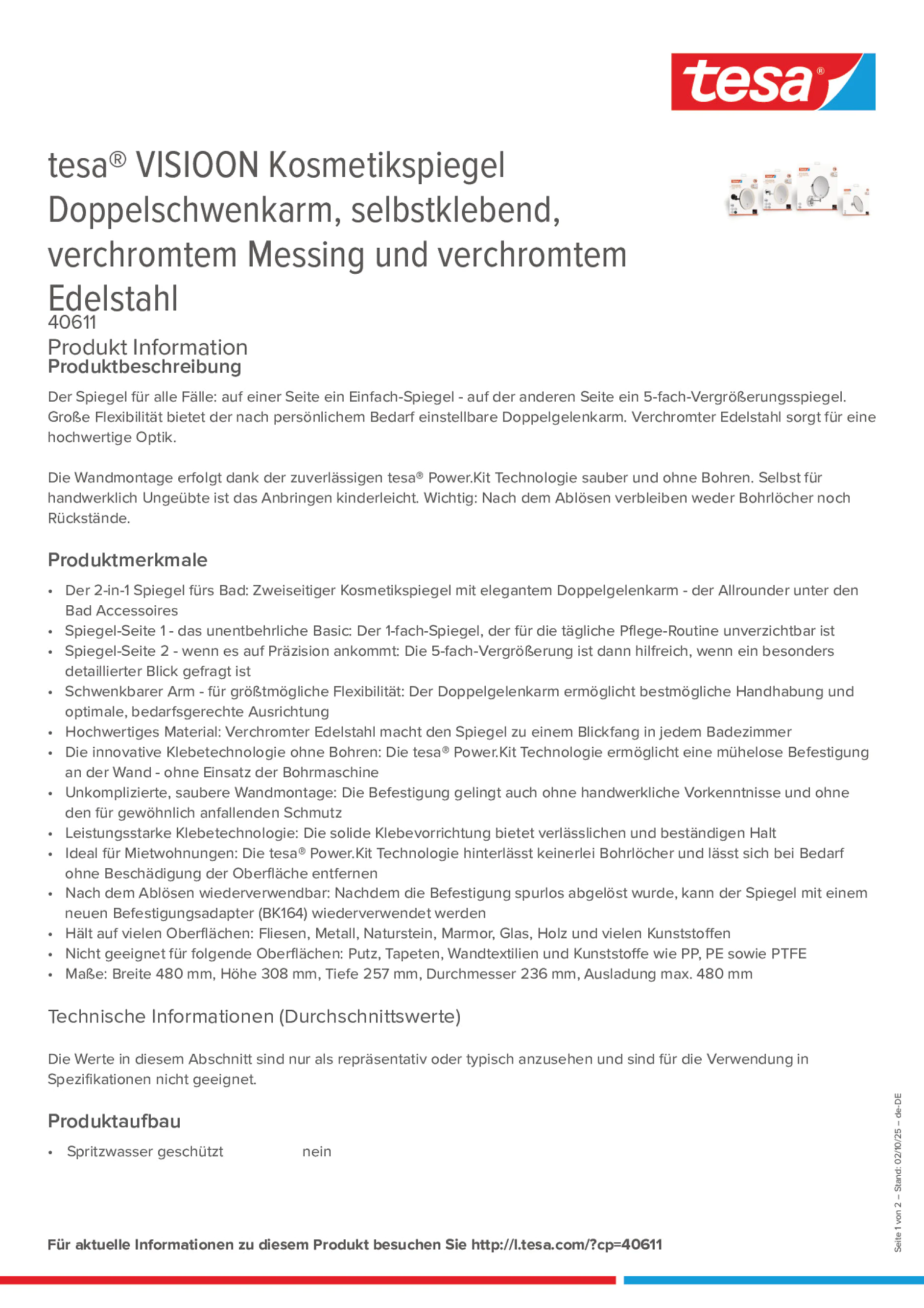 Product information_tesa® 40611_de-DE