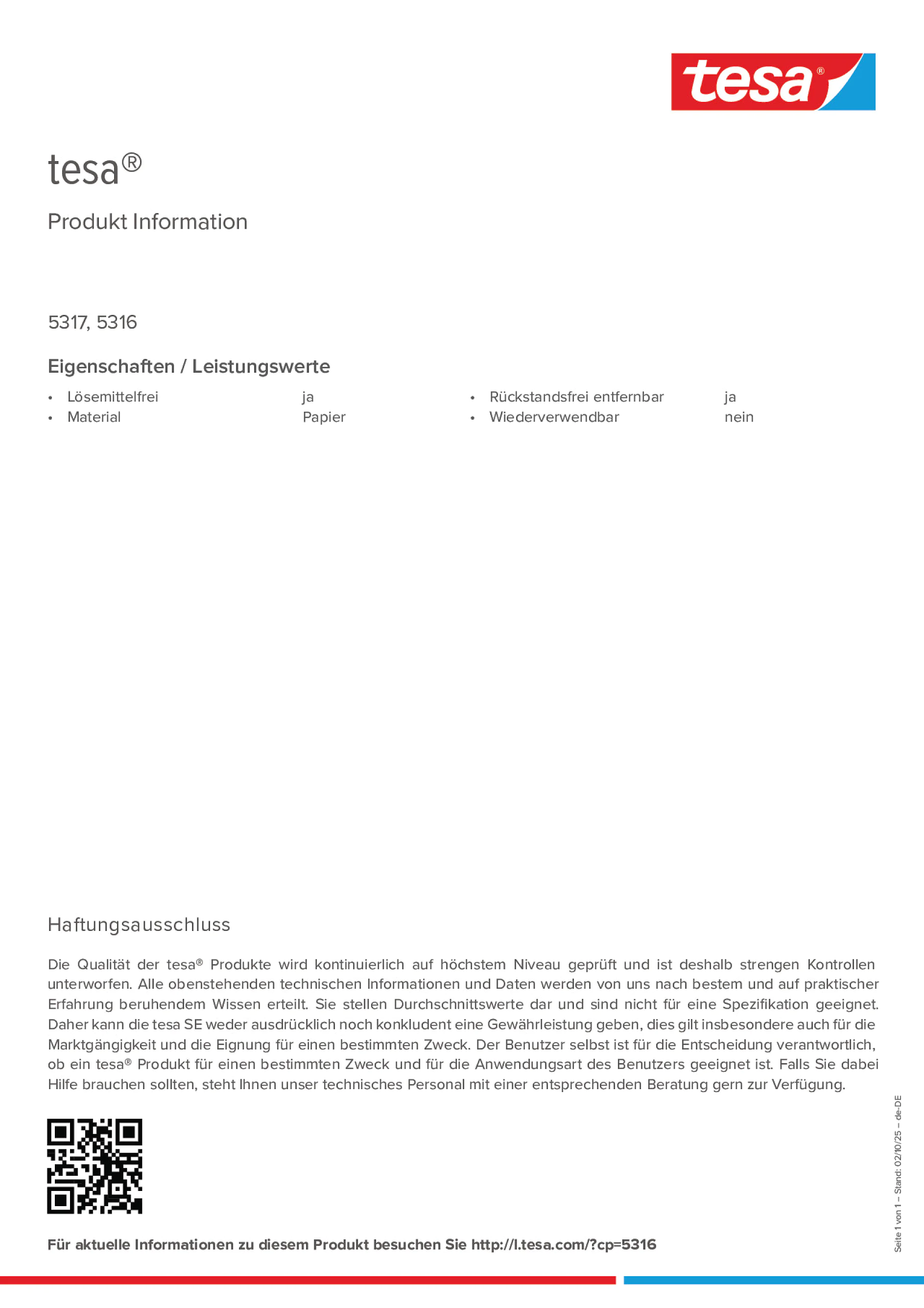 Product information_tesa® 5317_de-DE