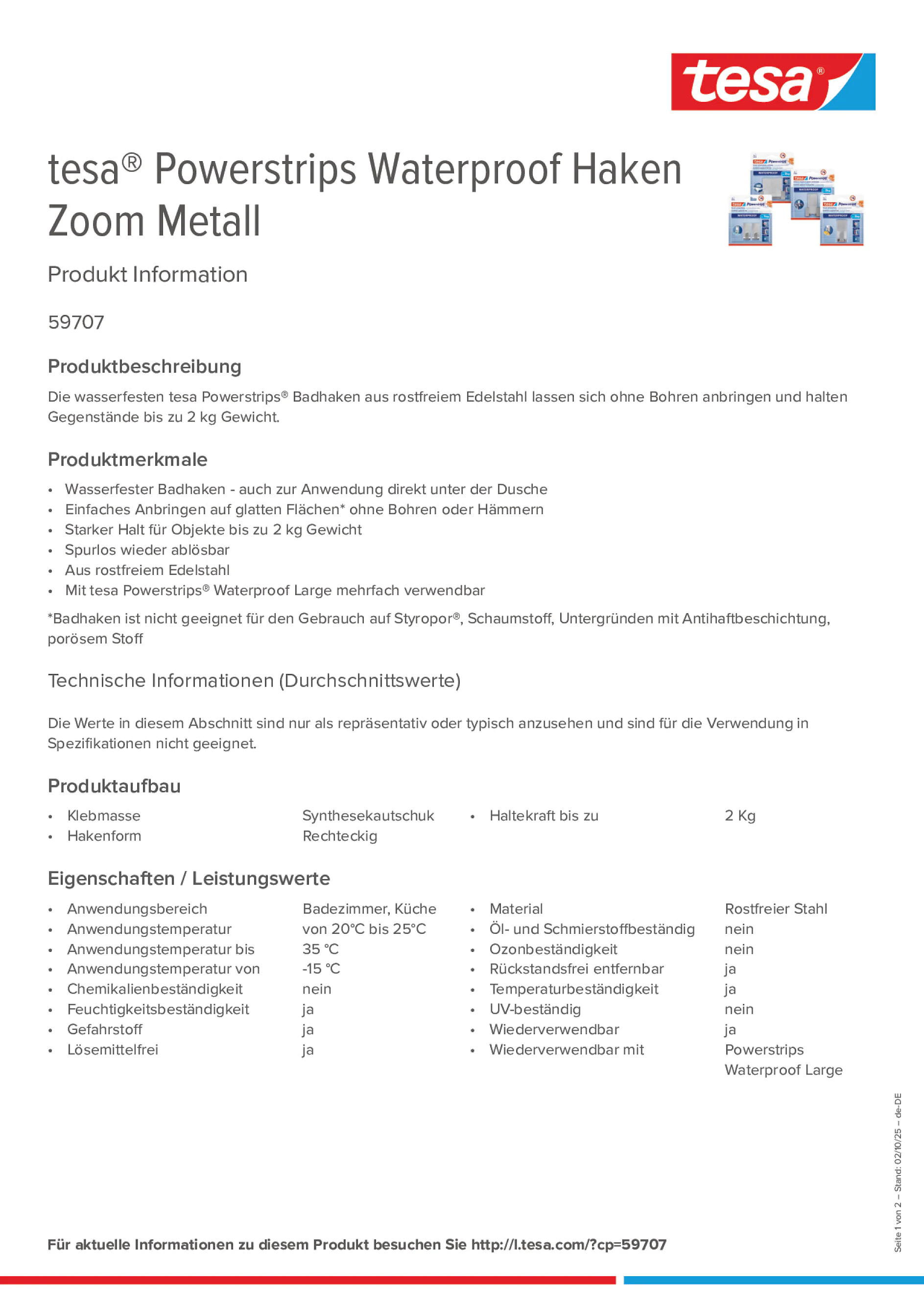 Product information_tesa® Powerstrips 59707_de-DE