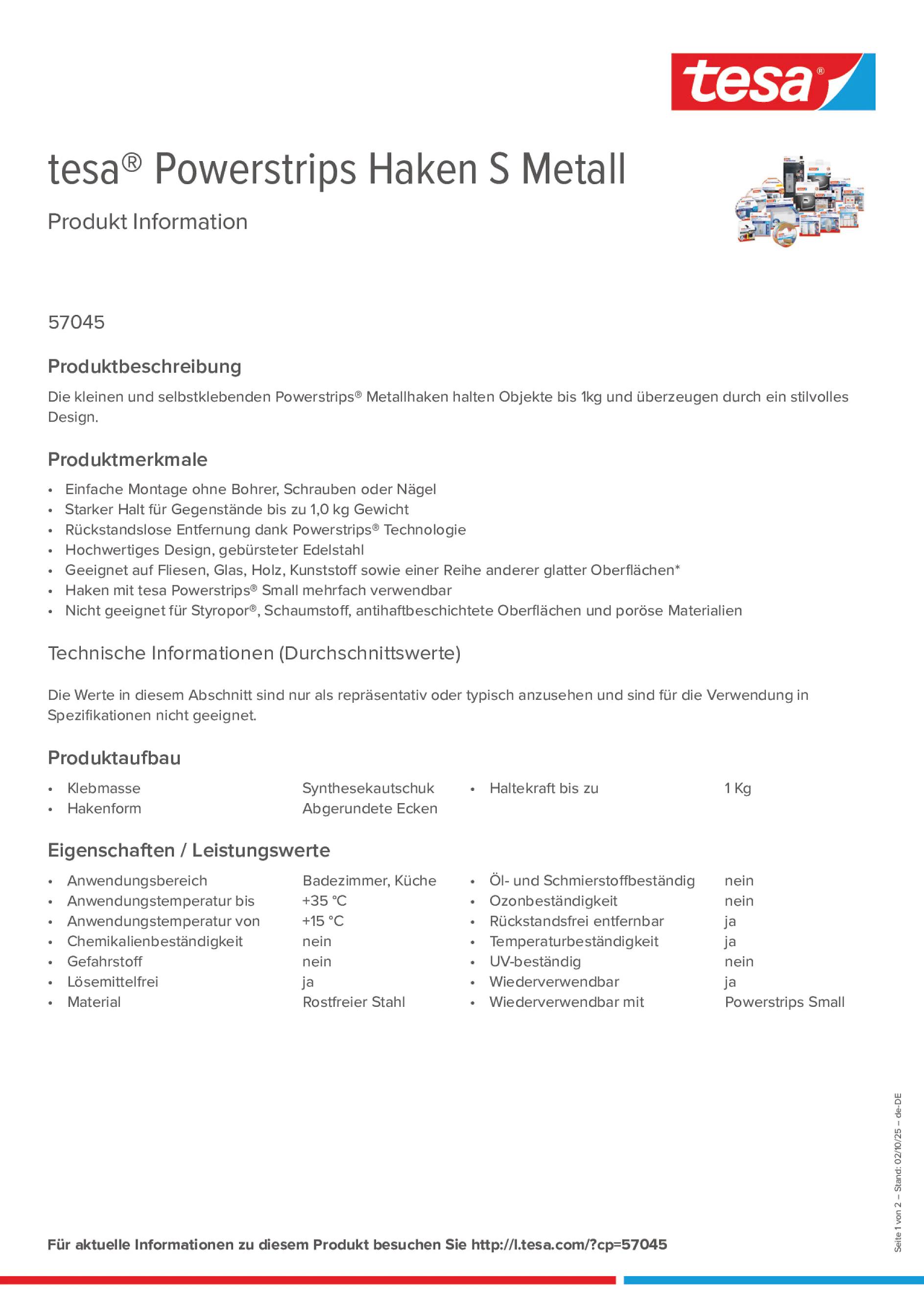 Product information_tesa® Powerstrips 57045_de-DE