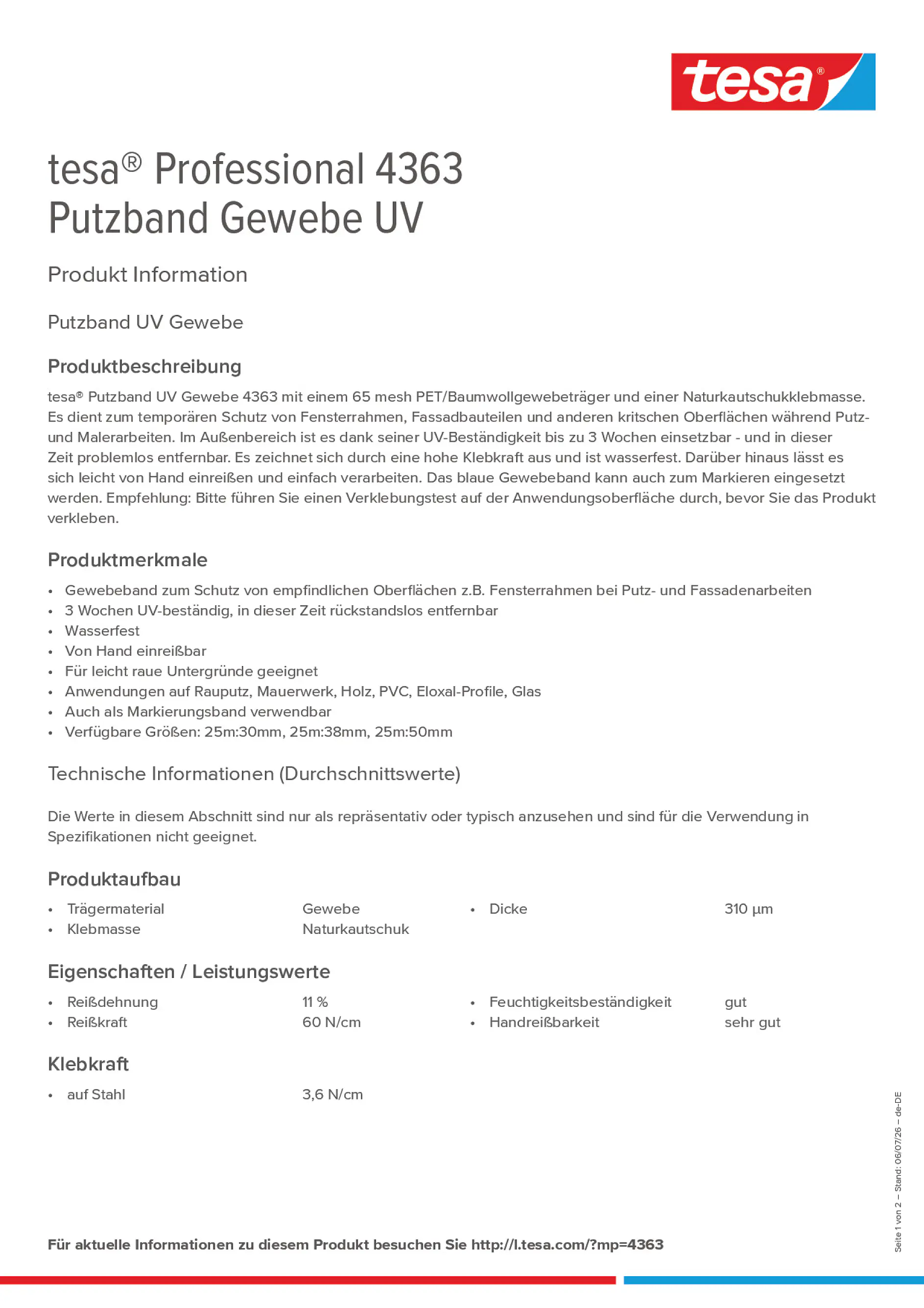 Product information_tesa® Professional 04363_de-DE