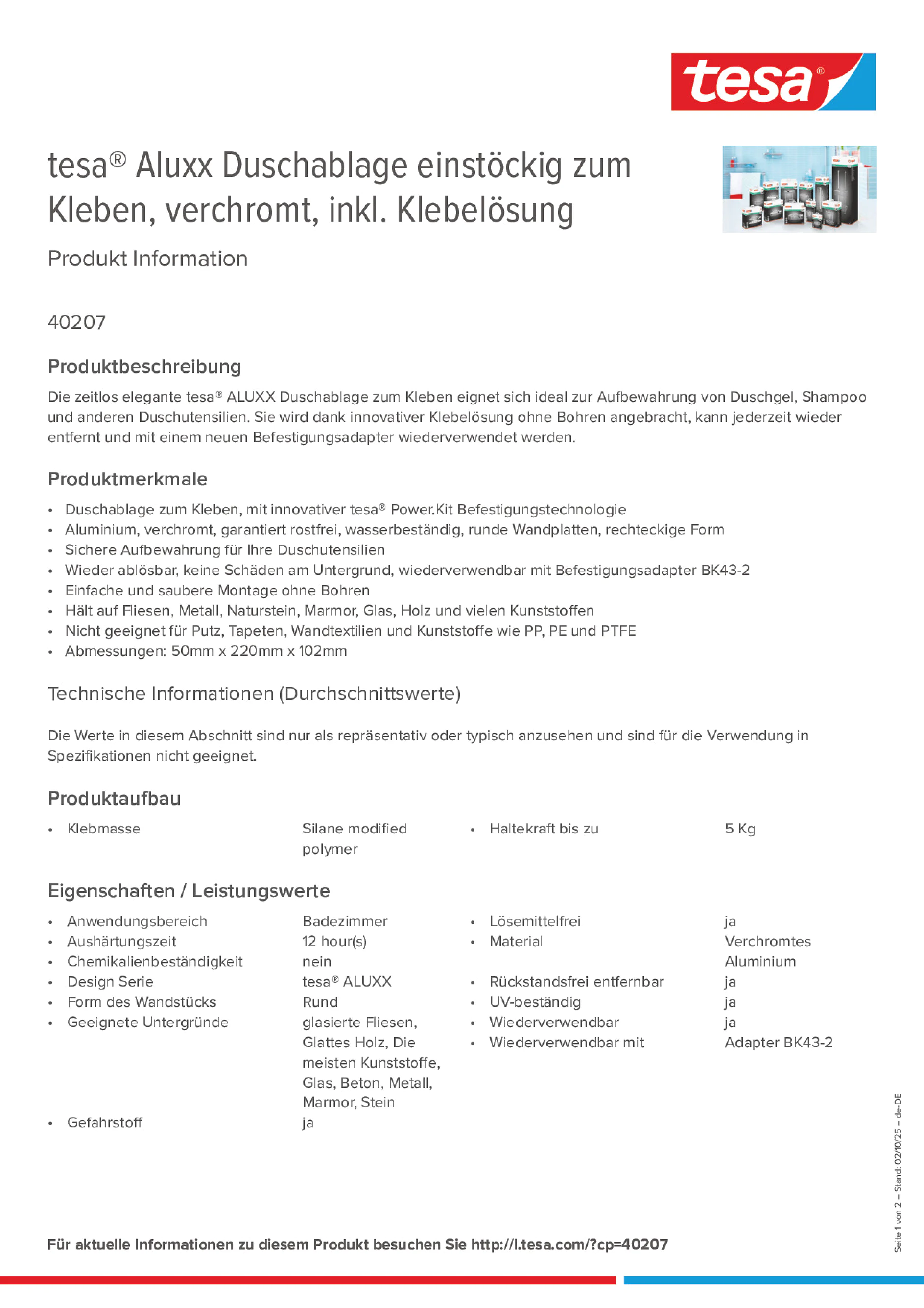 Product information_tesa® 40207_de-DE Product information_tesa® 40207_de-DE