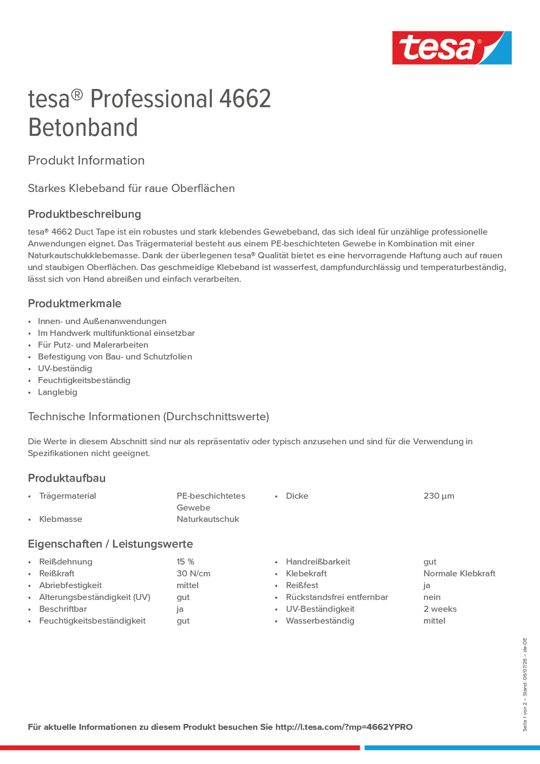 Product information_tesa® Professional 04662_de-DE